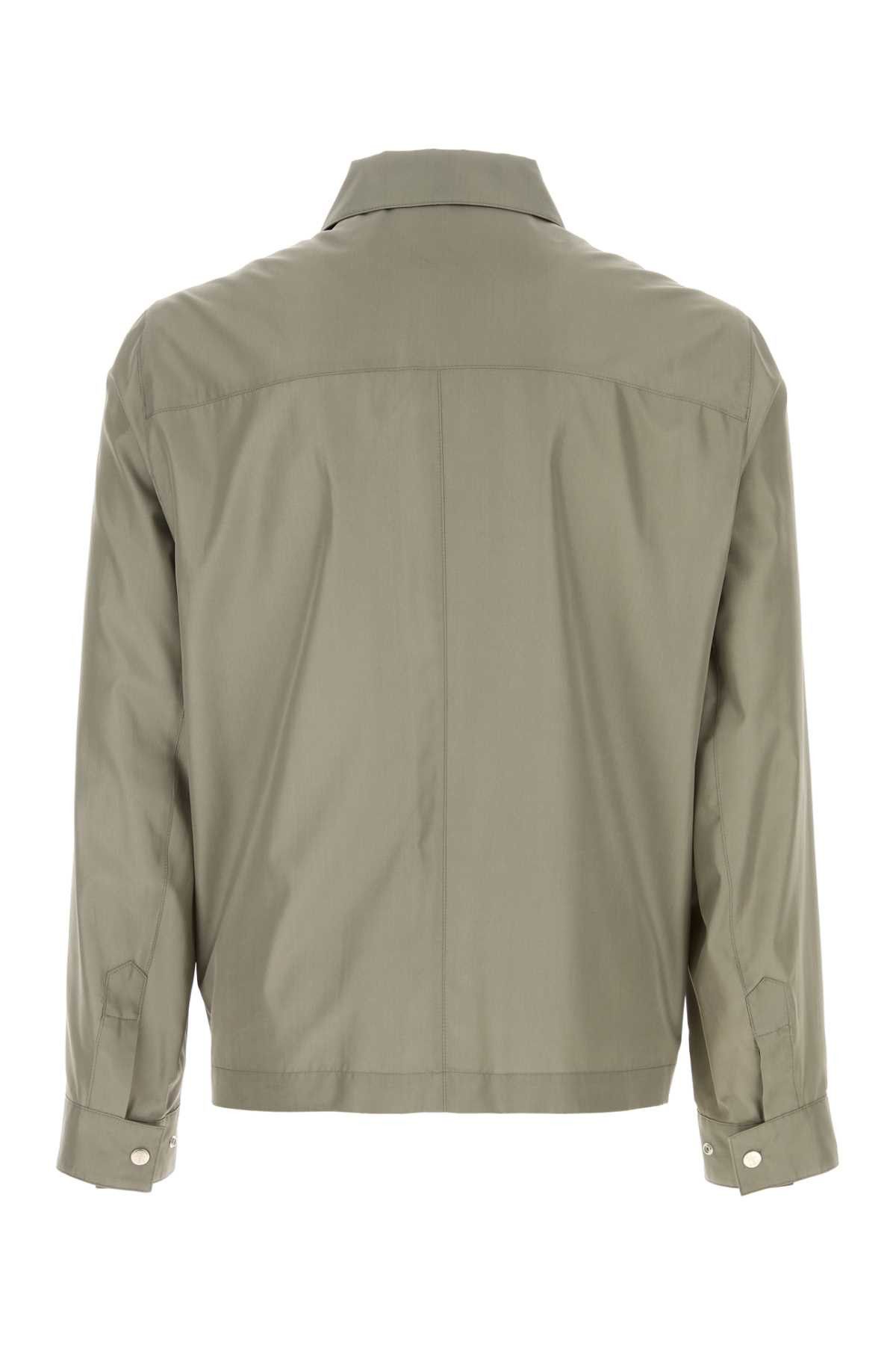 Brunello Cucinelli Grey Silk Blend Jacket Size US M / EU 48-50 / 2 - 2 Thumbnail