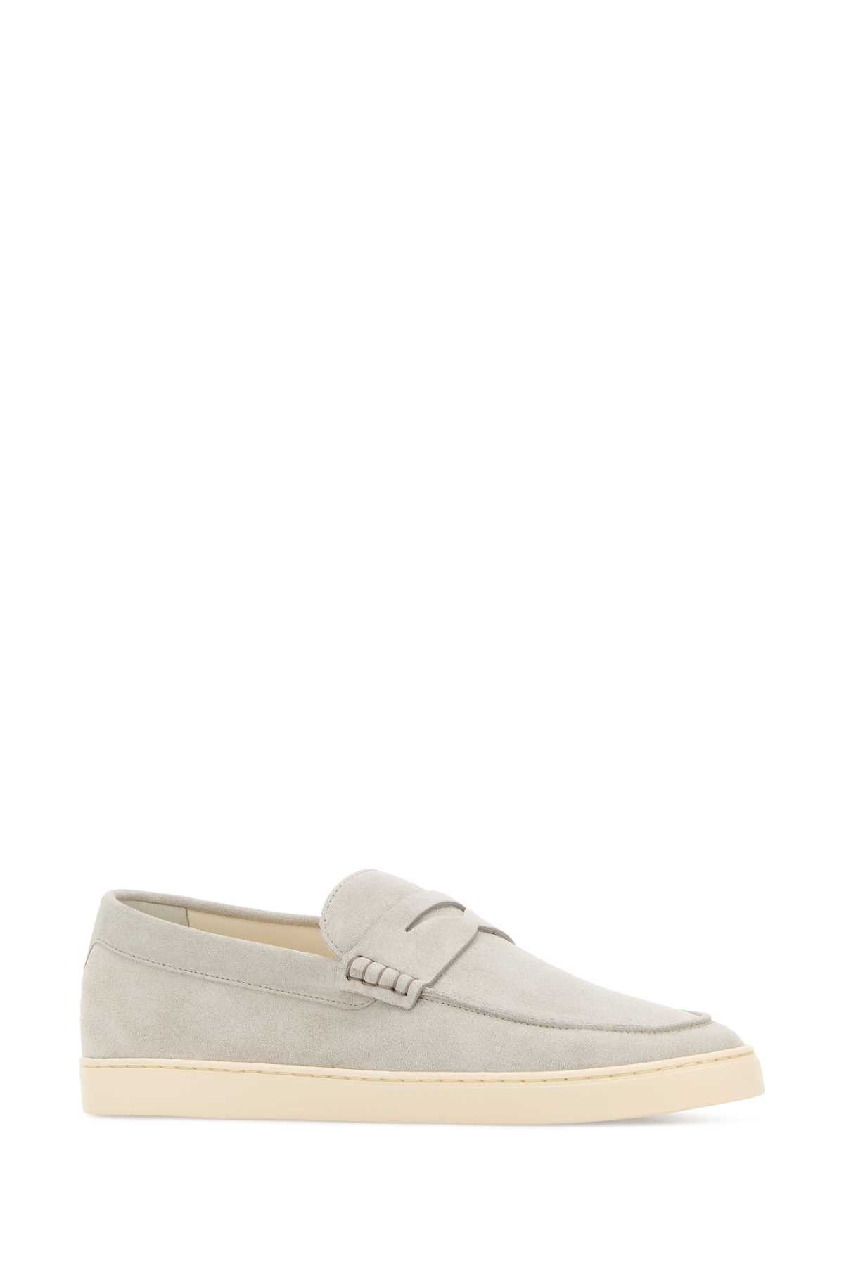 Brunello Cucinelli Light Grey Suede Loafers Size US 7.5 / EU 40-41 - 2 Thumbnail
