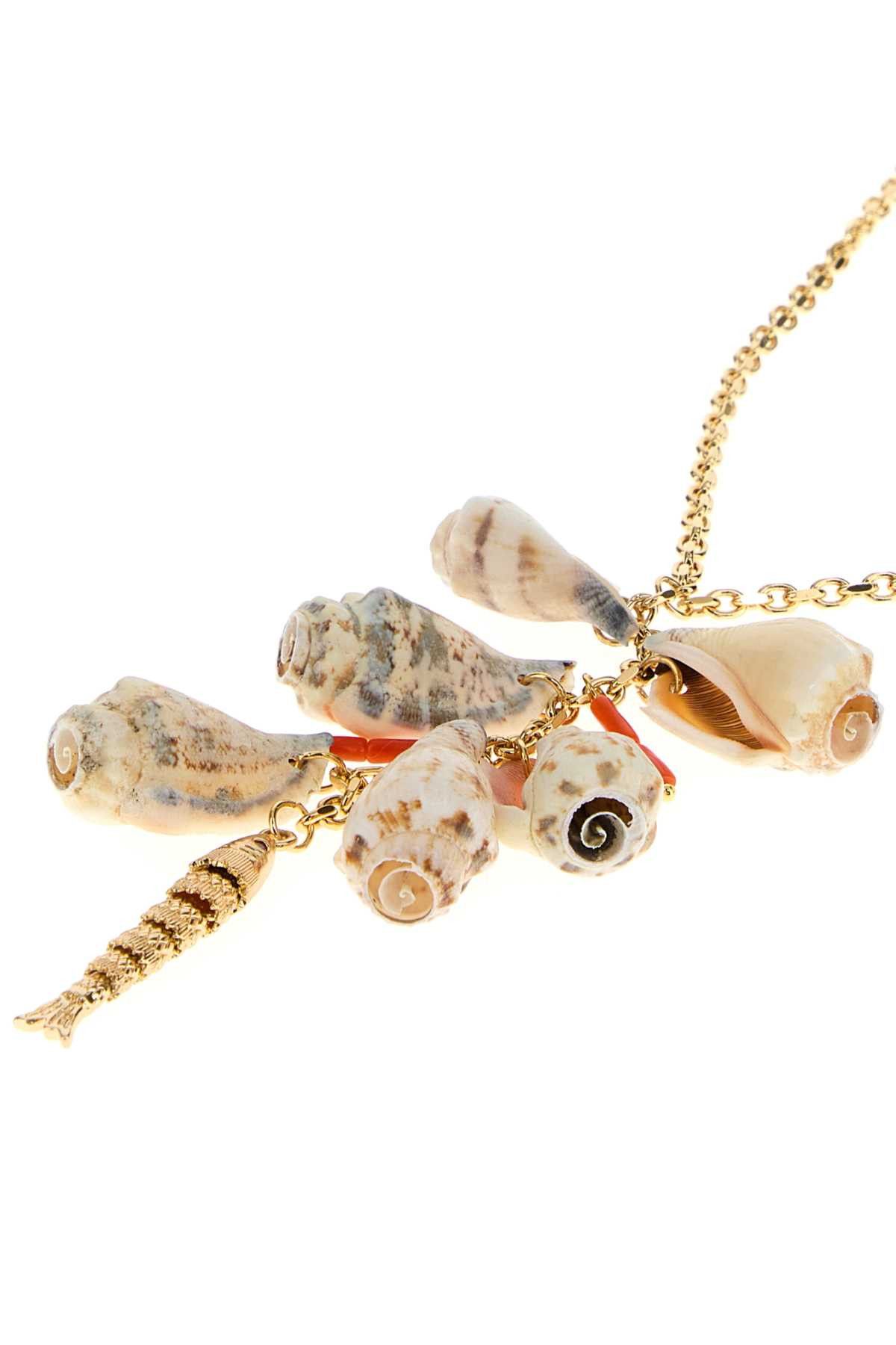 Dsquared2 Gold Metal 2D Necklace Size ONE SIZE - 2 Thumbnail