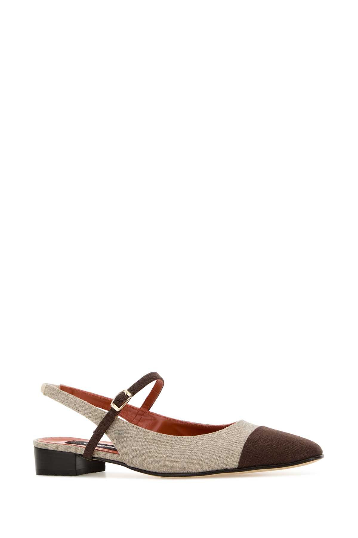Carel Paris Two-Tone Canvas Oceano Ballerinas Size US 8 / IT 38 - 2 Thumbnail