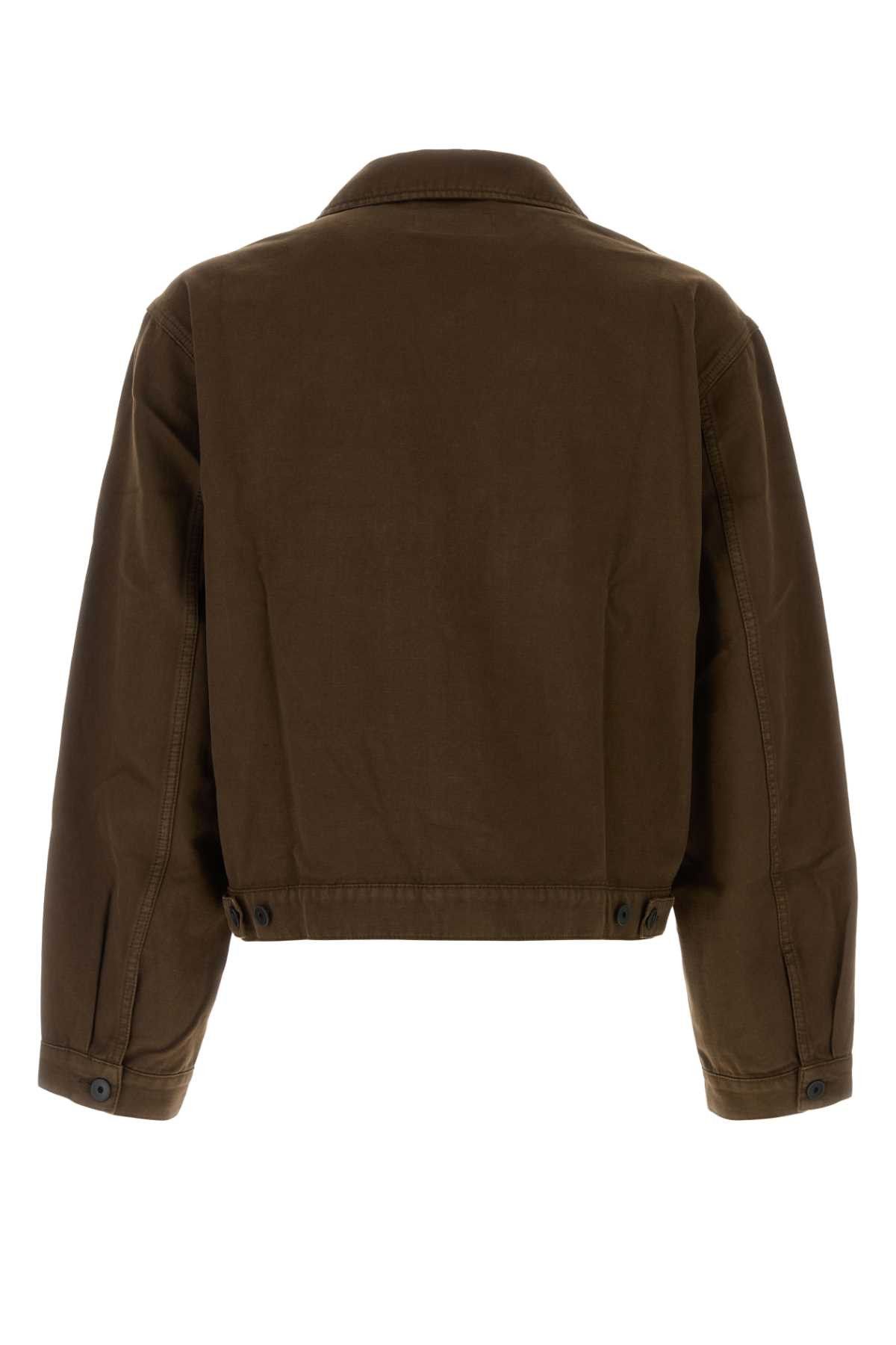 Lemaire Brown Gabardine Jacket Size US XL / EU 56 / 4 - 2 Thumbnail