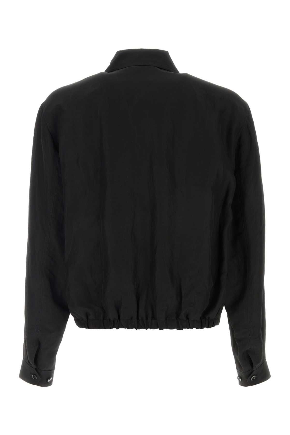 Lemaire Black Linen Blend Jacket Size US L / EU 52-54 / 3 - 2 Thumbnail