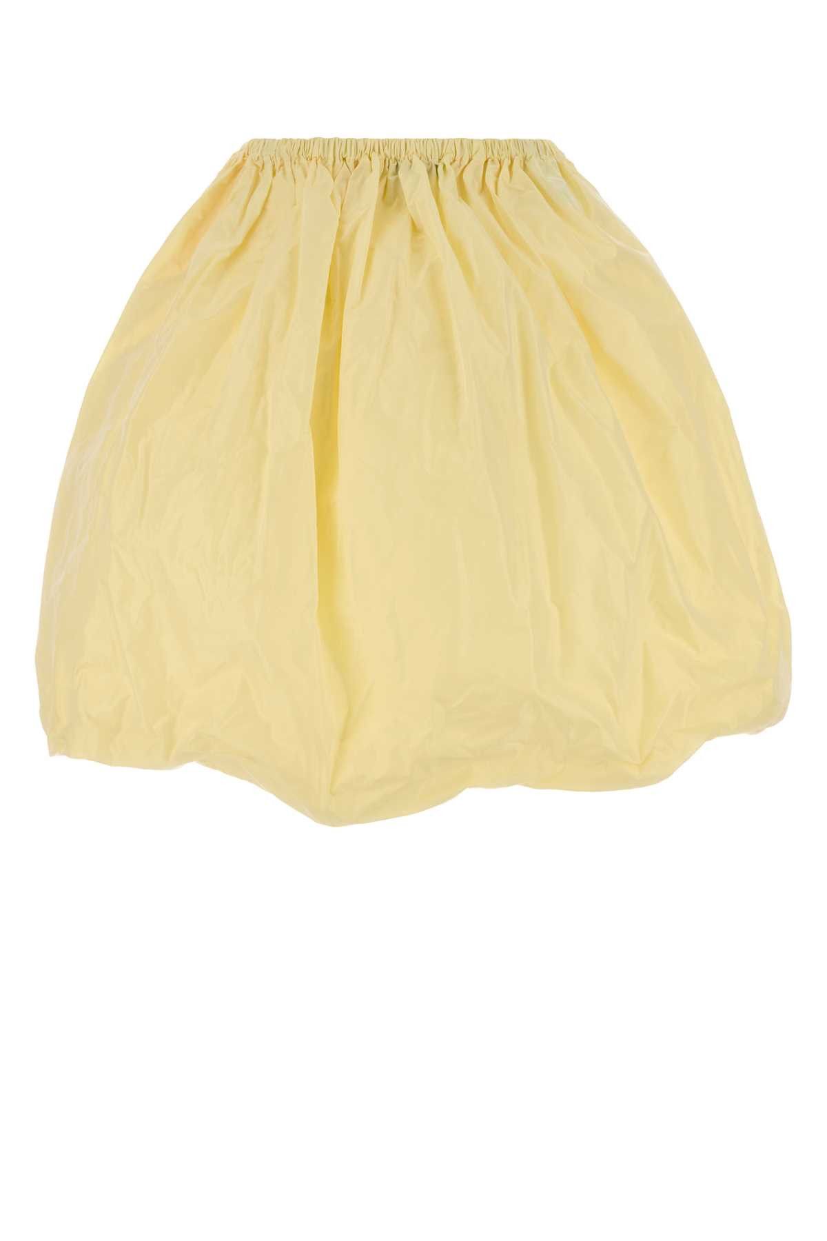 Prada Cream Taffeta Skirt Size 26" / US 2 / IT 38 - 2 Thumbnail