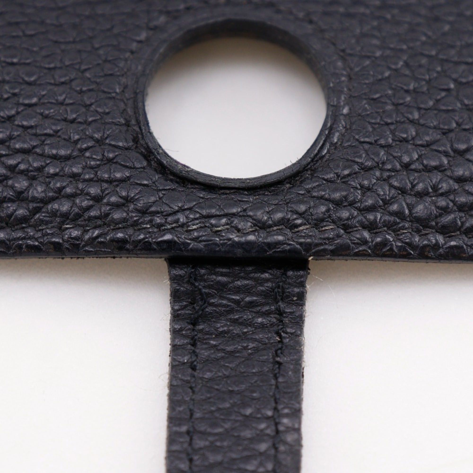 Hermes Hermes Dogon GM Long Wallet, Taurillon Clemence Leather, 2005 Model, Black/Gold Hardware, □I Belt Buckle, GM, Unisex Size ONE SIZE - 9 Thumbnail