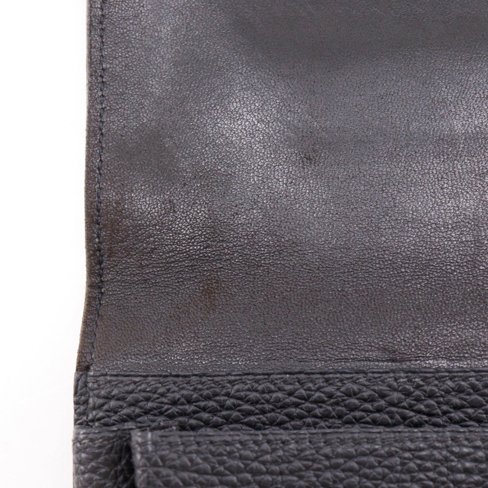 Hermes Hermes Dogon GM Long Wallet, Taurillon Clemence Leather, 2005 Model, Black/Gold Hardware, □I Belt Buckle, GM, Unisex Size ONE SIZE - 11 Thumbnail