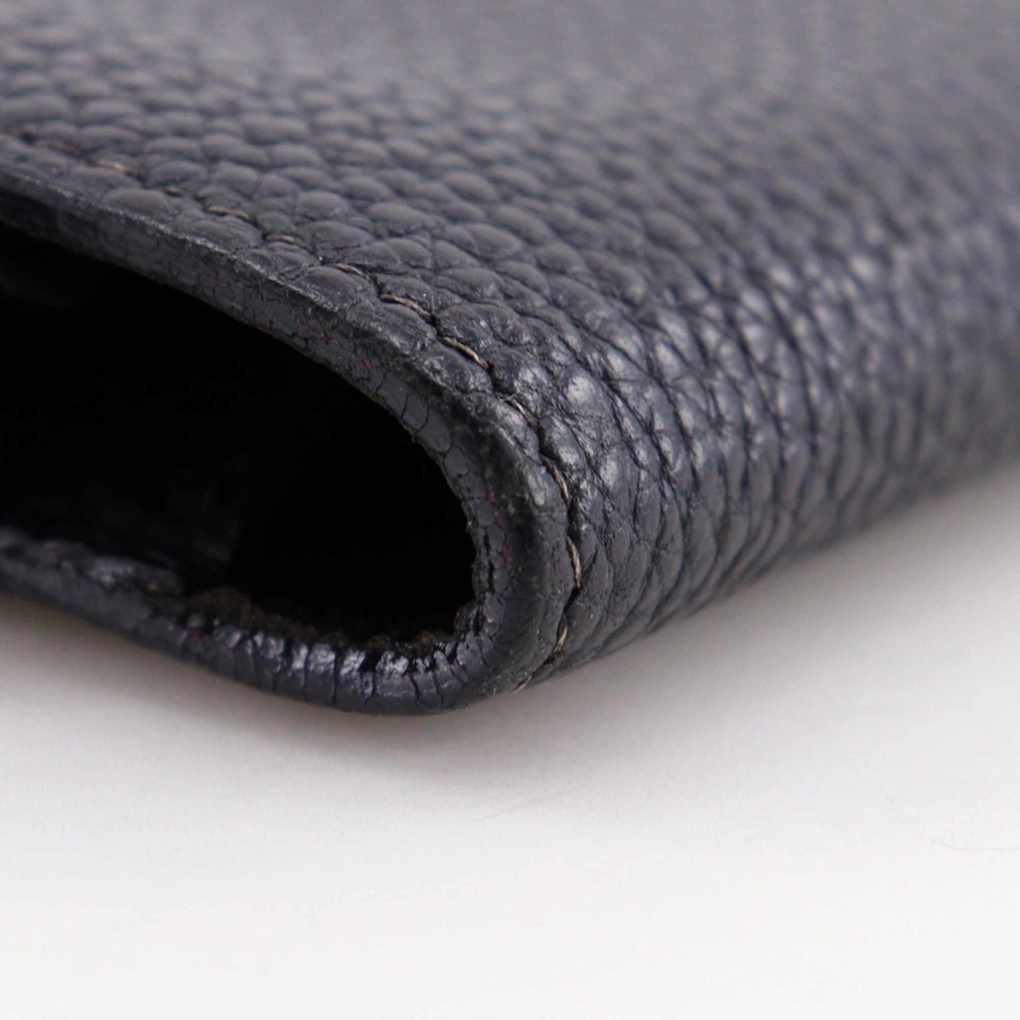 Hermes Hermes Dogon GM Long Wallet, Taurillon Clemence Leather, 2005 Model, Black/Gold Hardware, □I Belt Buckle, GM, Unisex Size ONE SIZE - 6 Thumbnail
