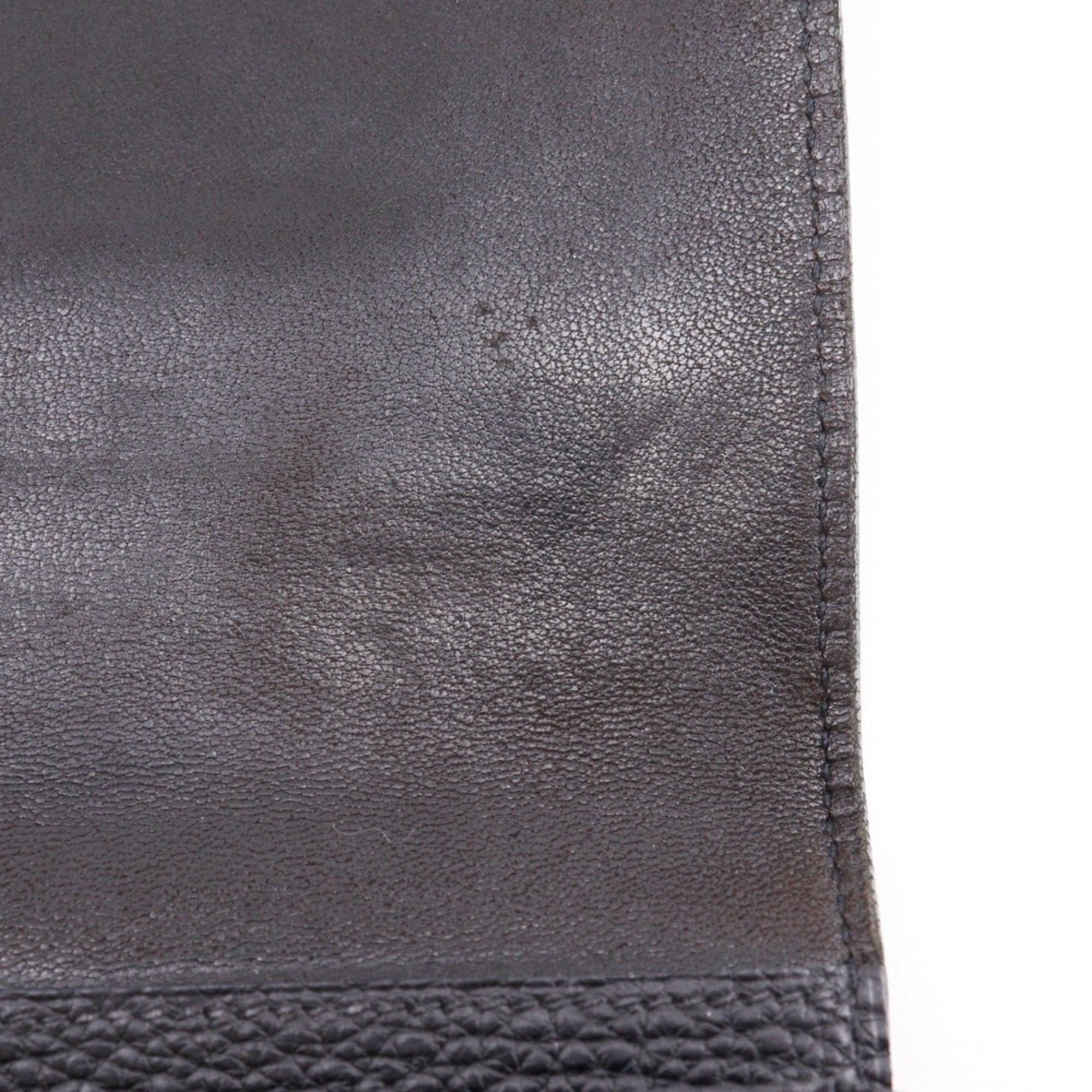 Hermes Hermes Dogon GM Long Wallet, Taurillon Clemence Leather, 2005 Model, Black/Gold Hardware, □I Belt Buckle, GM, Unisex Size ONE SIZE - 10 Thumbnail