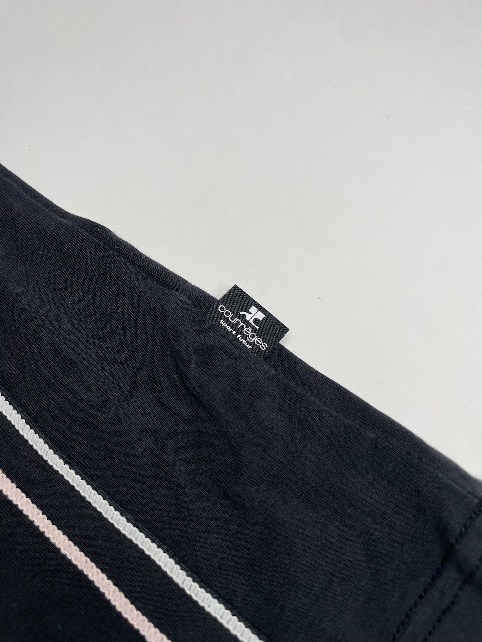 Courreges Vintage Canvas Crewneck Black White Size S / US 4 / IT 40 - 11 Thumbnail
