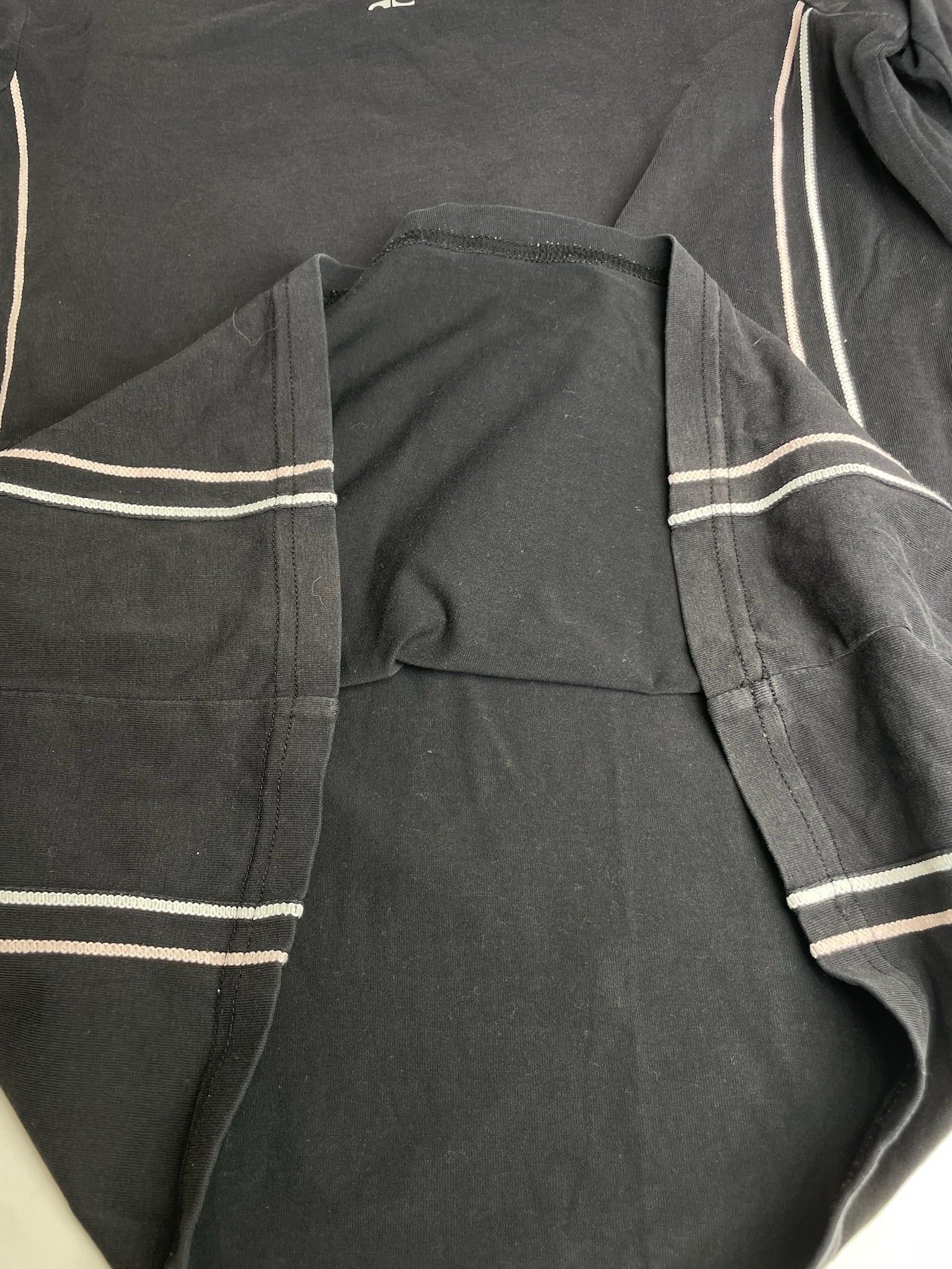 Courreges Vintage Canvas Crewneck Black White Size S / US 4 / IT 40 - 9 Thumbnail