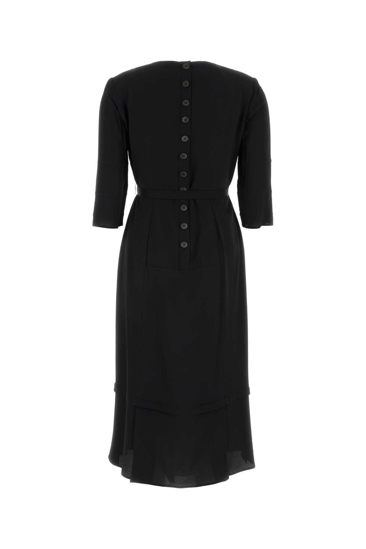 Prada Black Acetate Blend Dress Size S / US 4 / IT 40 - 2 Thumbnail