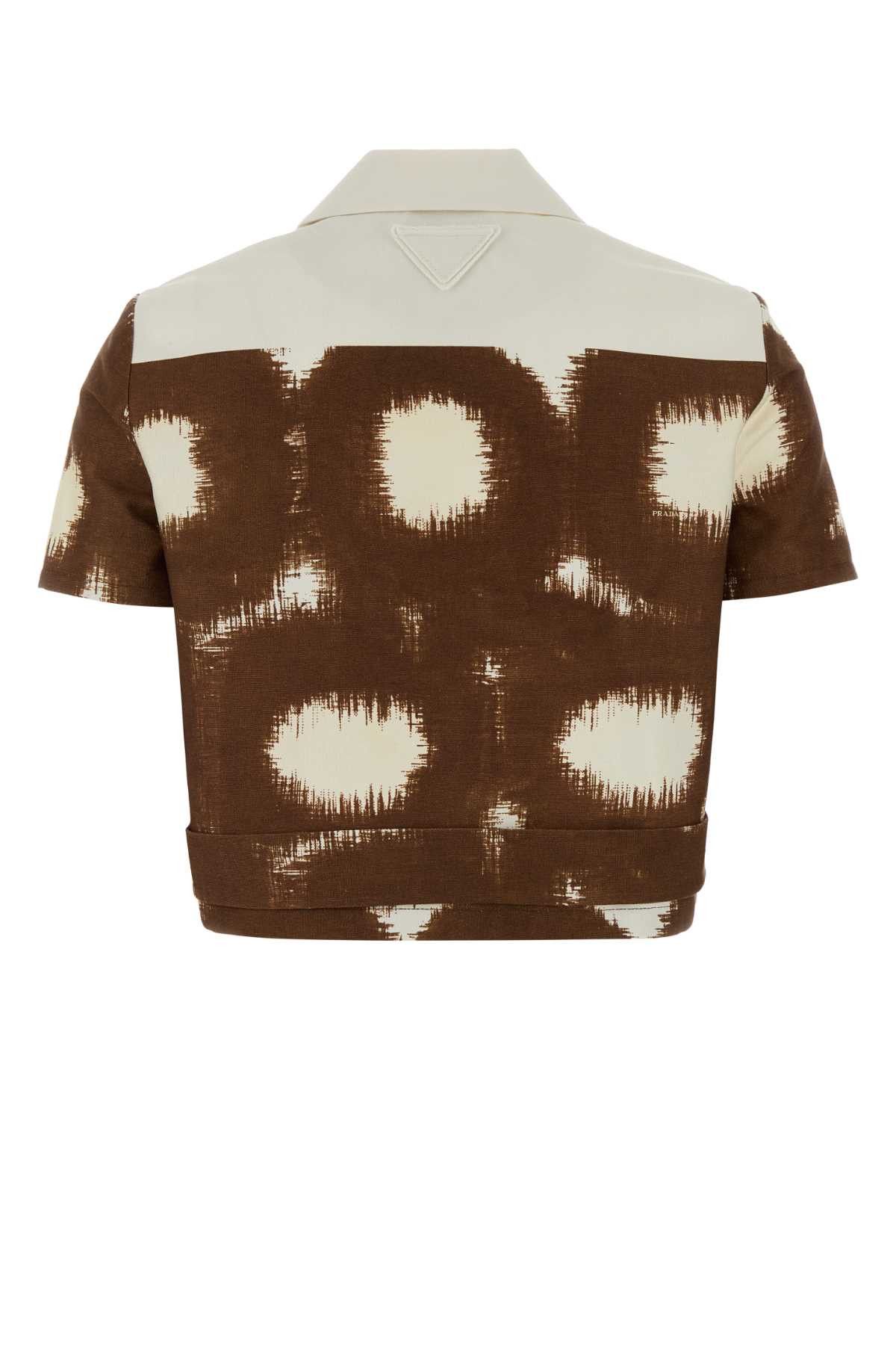 Prada Printed Cotton Shirt Size S / US 4 / IT 40 - 2 Thumbnail
