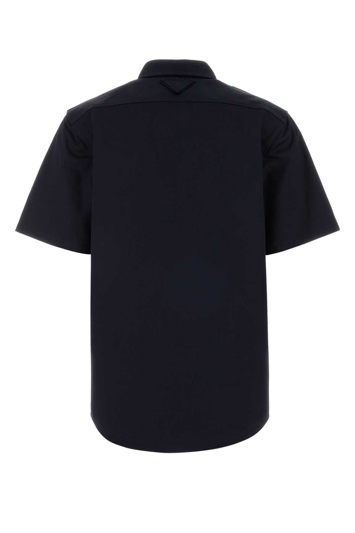 Prada Navy Blue Cotton Shirt Size S / US 4 / IT 40 - 2 Thumbnail