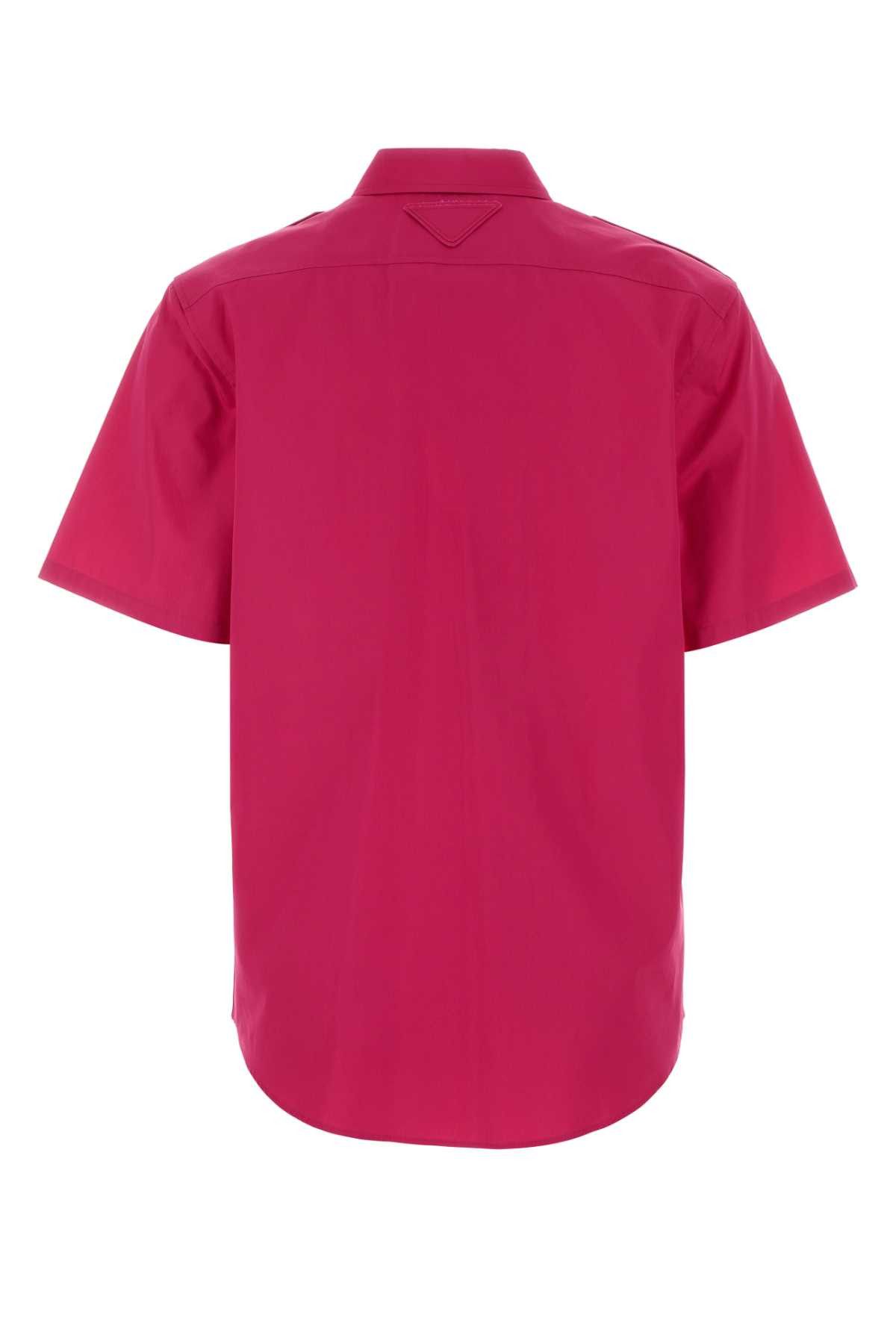 Prada Fuchsia Poplin Shirt Size M / US 6-8 / IT 42-44 - 2 Thumbnail