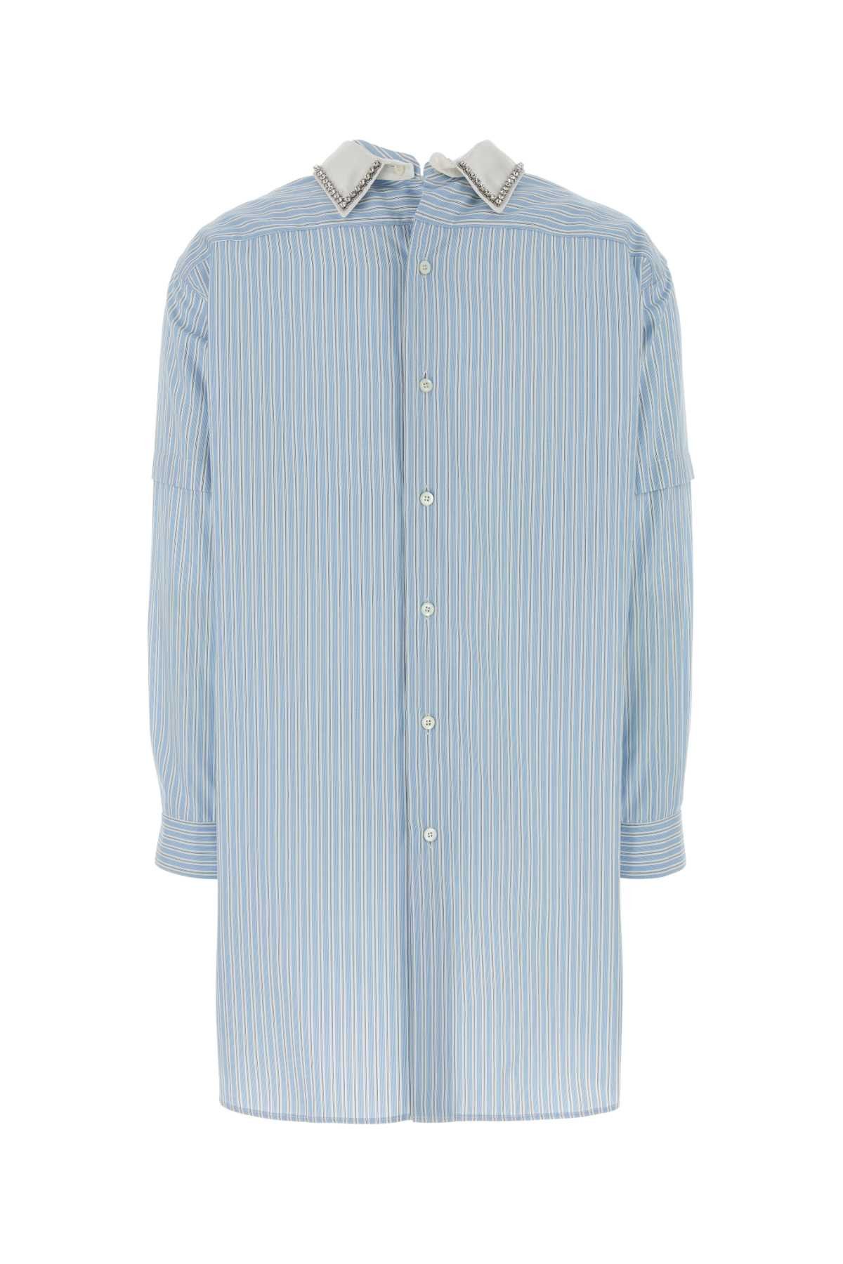 Prada Embroidered Poplin Blouse Size M / US 6-8 / IT 42-44 - 2 Thumbnail