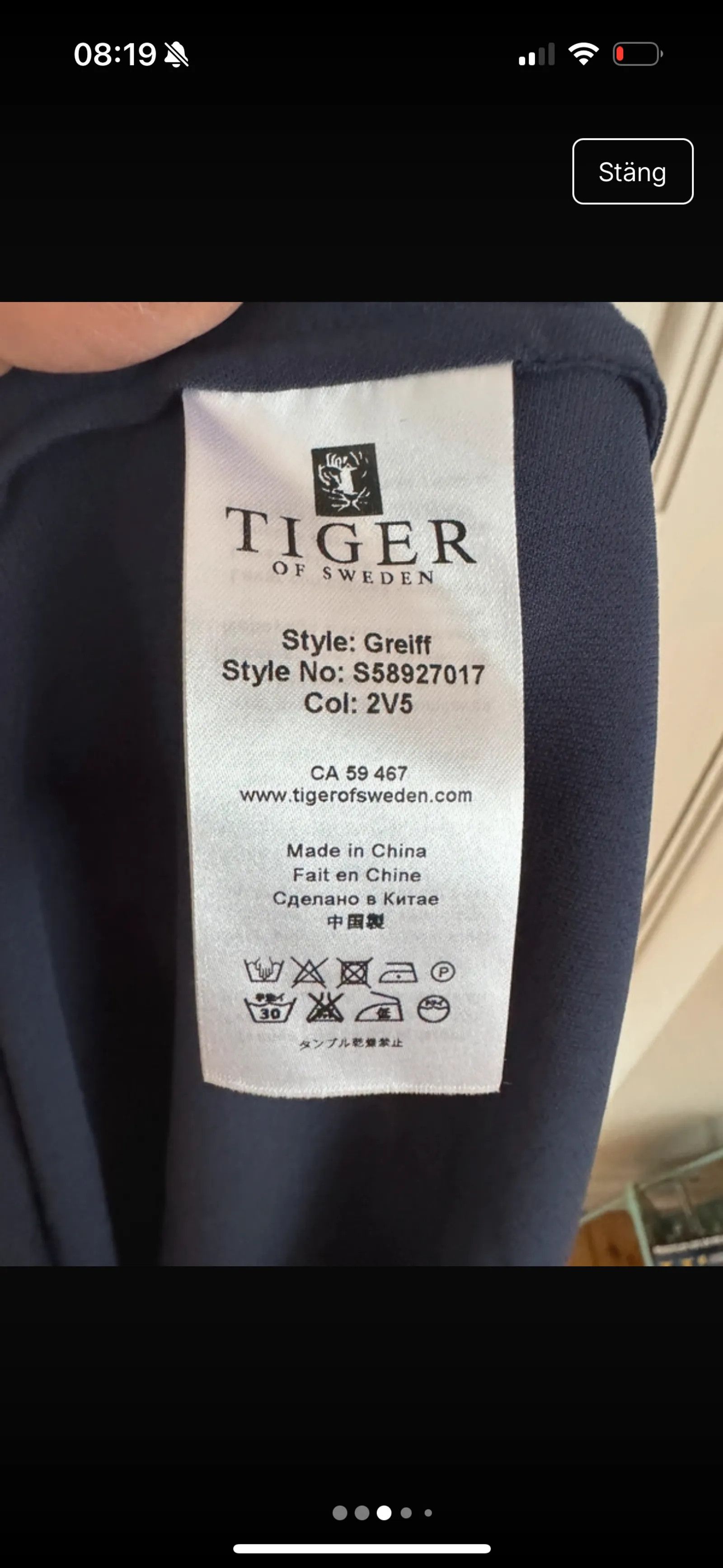 Tiger of Sweden Tiger of Sweden Greiff Blouse Size XS / US 0-2 / IT 36-38 - 3 Thumbnail