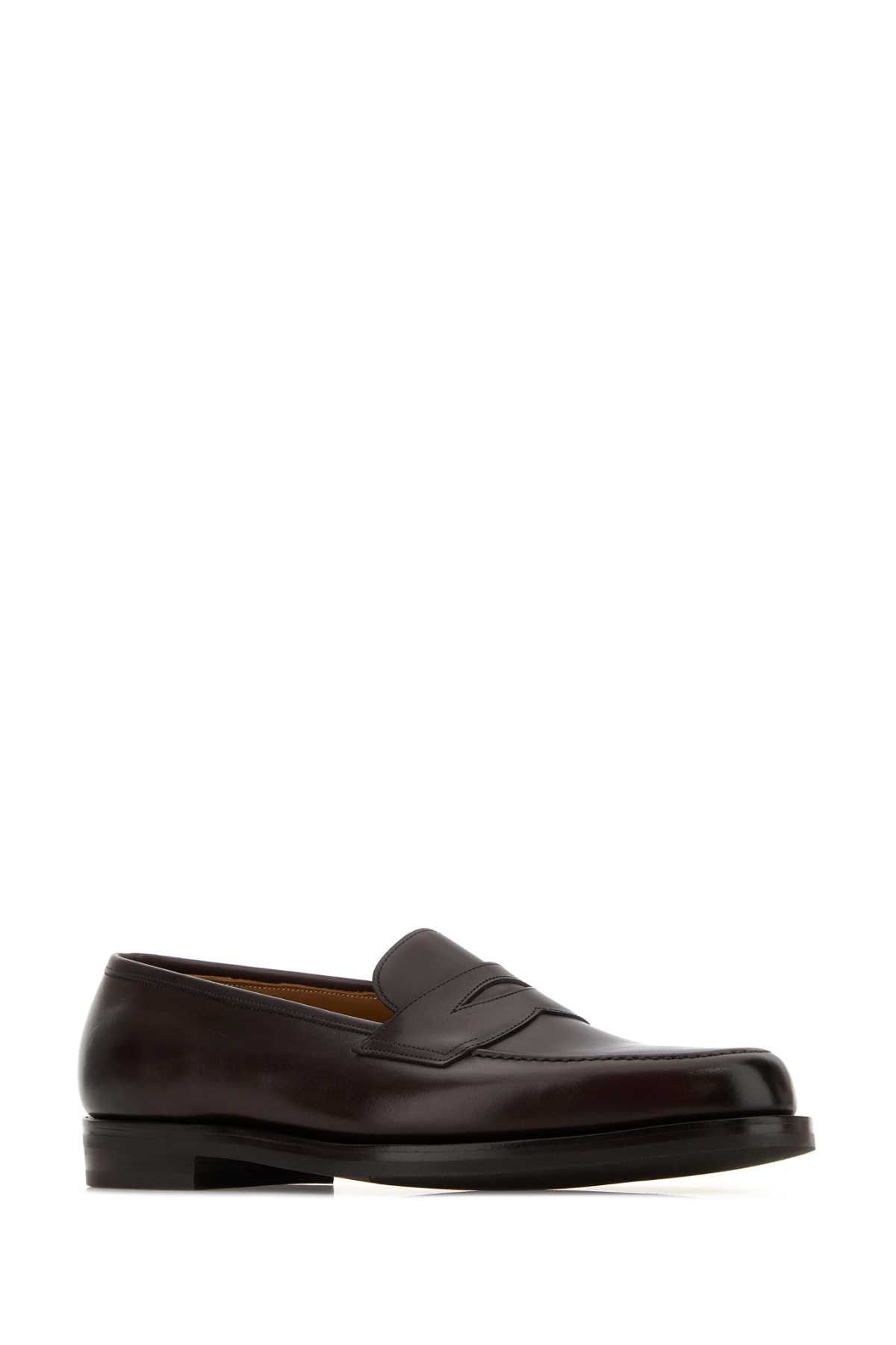 Edward Green Chocolate Leather Pimlico Loafers Size US 11.5 / EU 44-45 - 2 Thumbnail