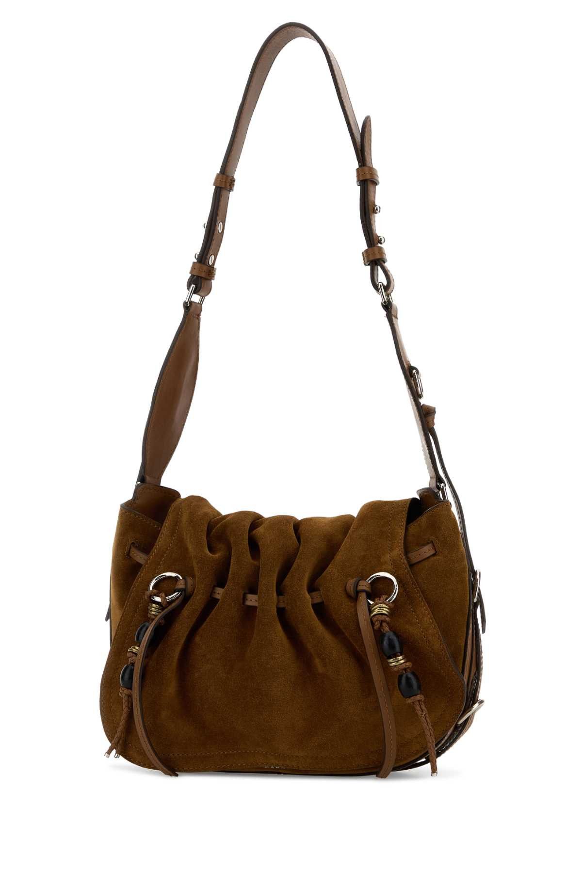 Isabel Marant Camel Suede Bolton Shoulder Bag Size ONE SIZE - 2 Thumbnail