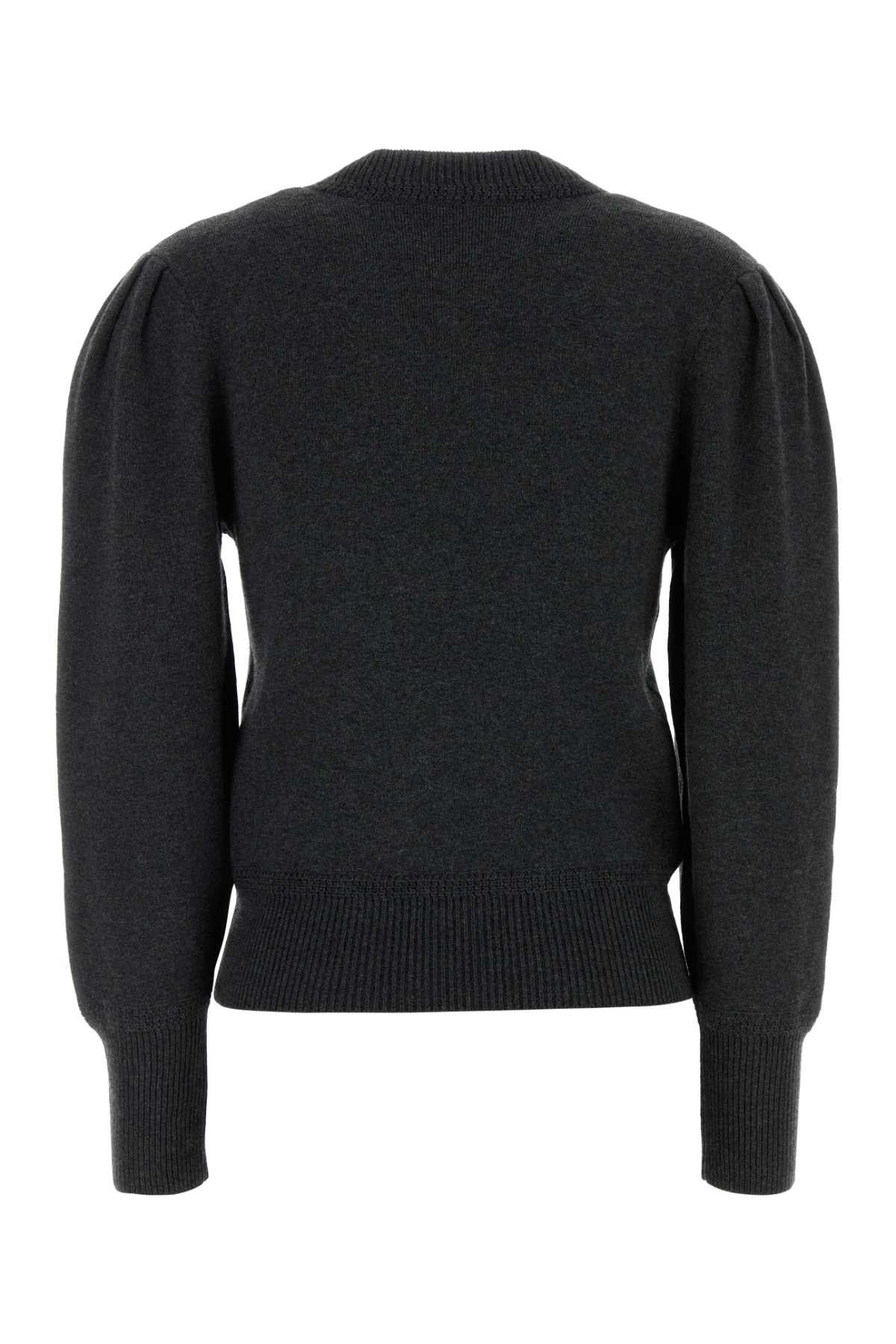 Isabel Marant Etoile Charcoal Stretch Cotton Blend Kelaya Sweater Size M / US 6-8 / IT 42-44 - 2 Thumbnail