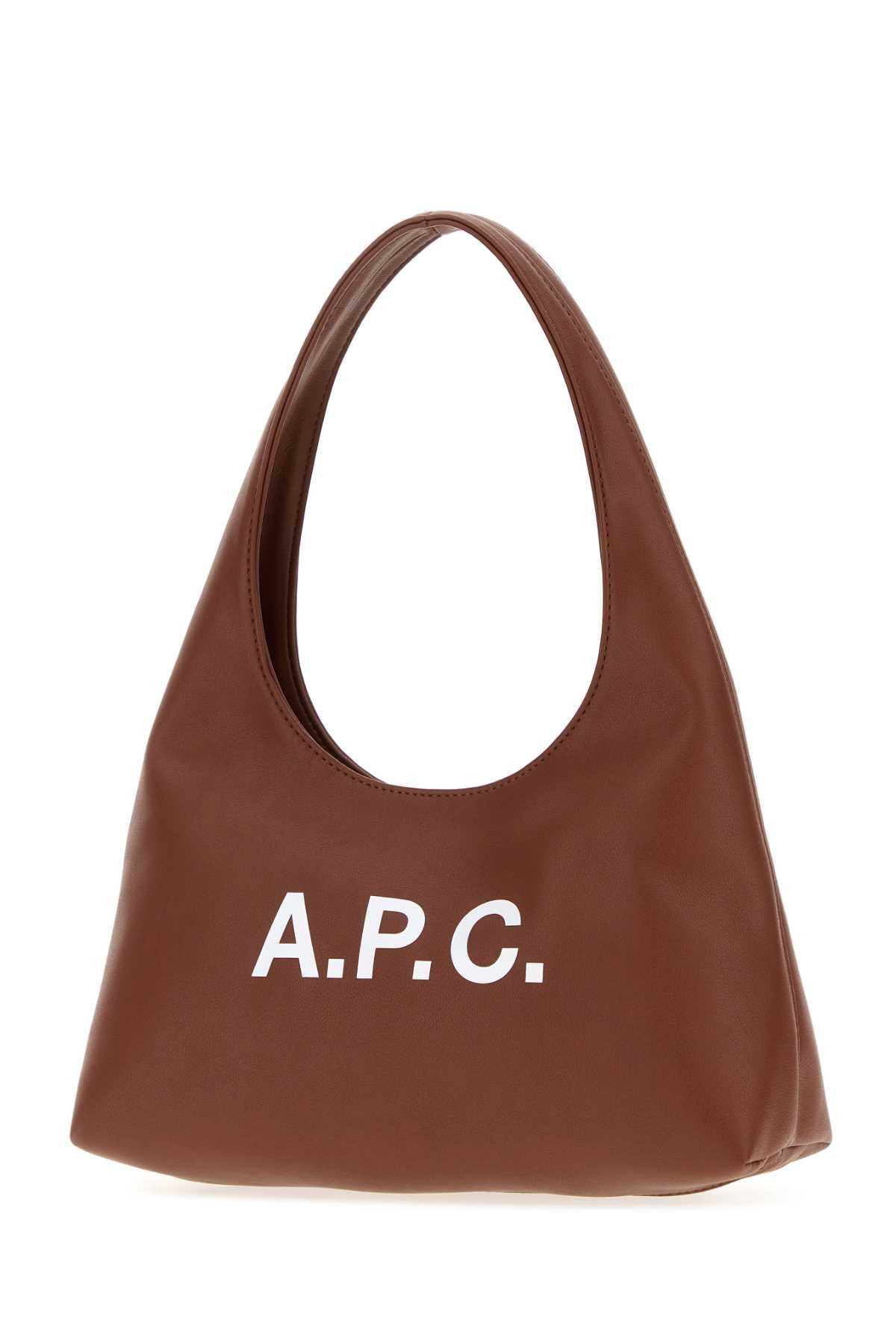 A.P.C. Brown Synthetic Leather Small Ninon Shoulder Bag Size ONE SIZE - 2 Thumbnail