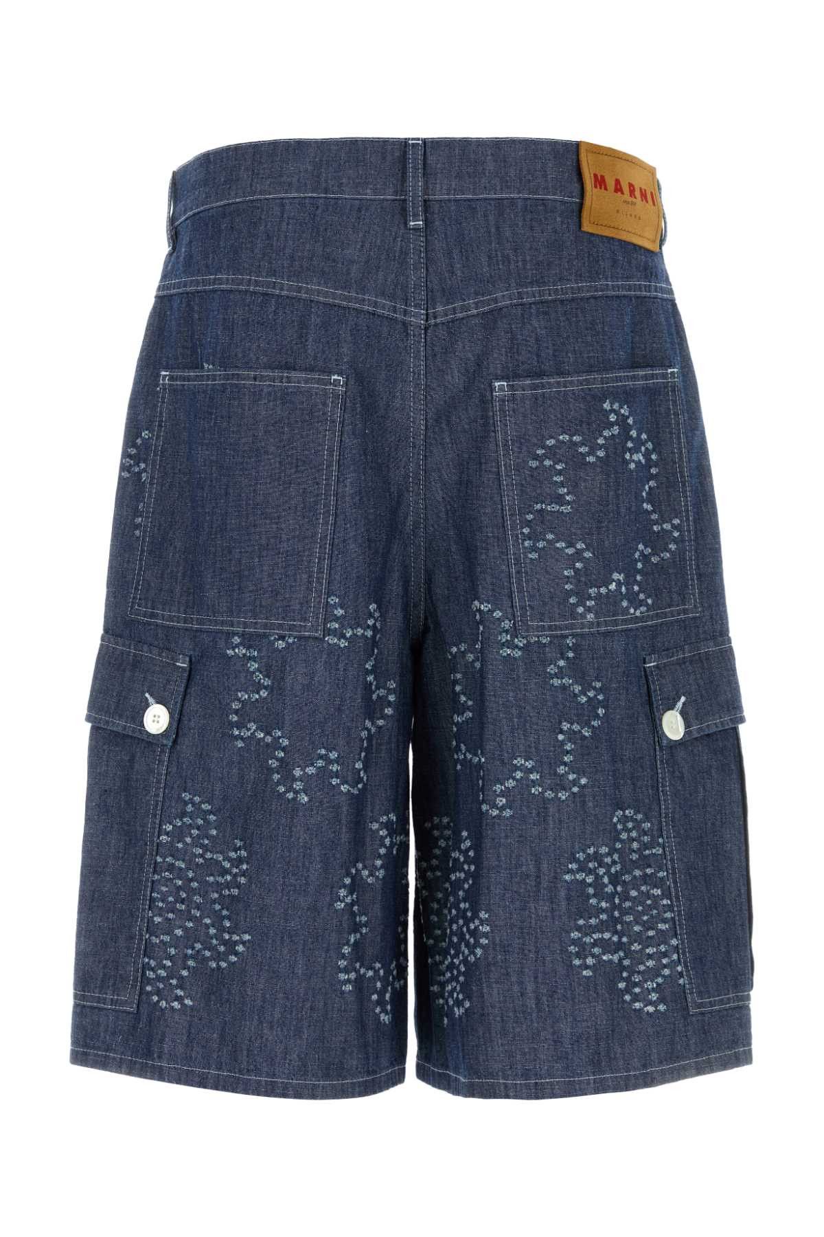 Marni Denim Bermuda Shorts Size US 32 / EU 48 - 2 Thumbnail