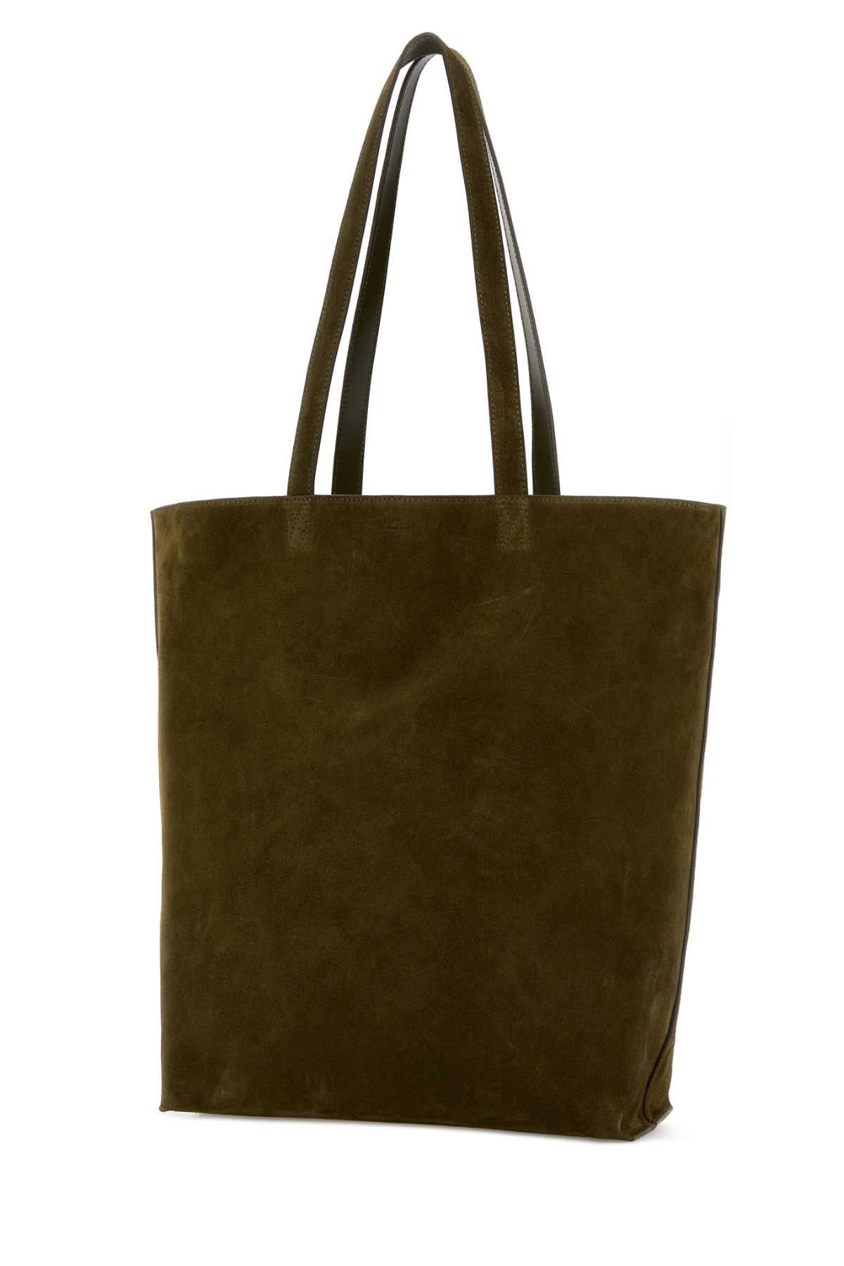 A.P.C. Olive Green Suede Maiko Shopping Bag Size ONE SIZE - 2 Thumbnail