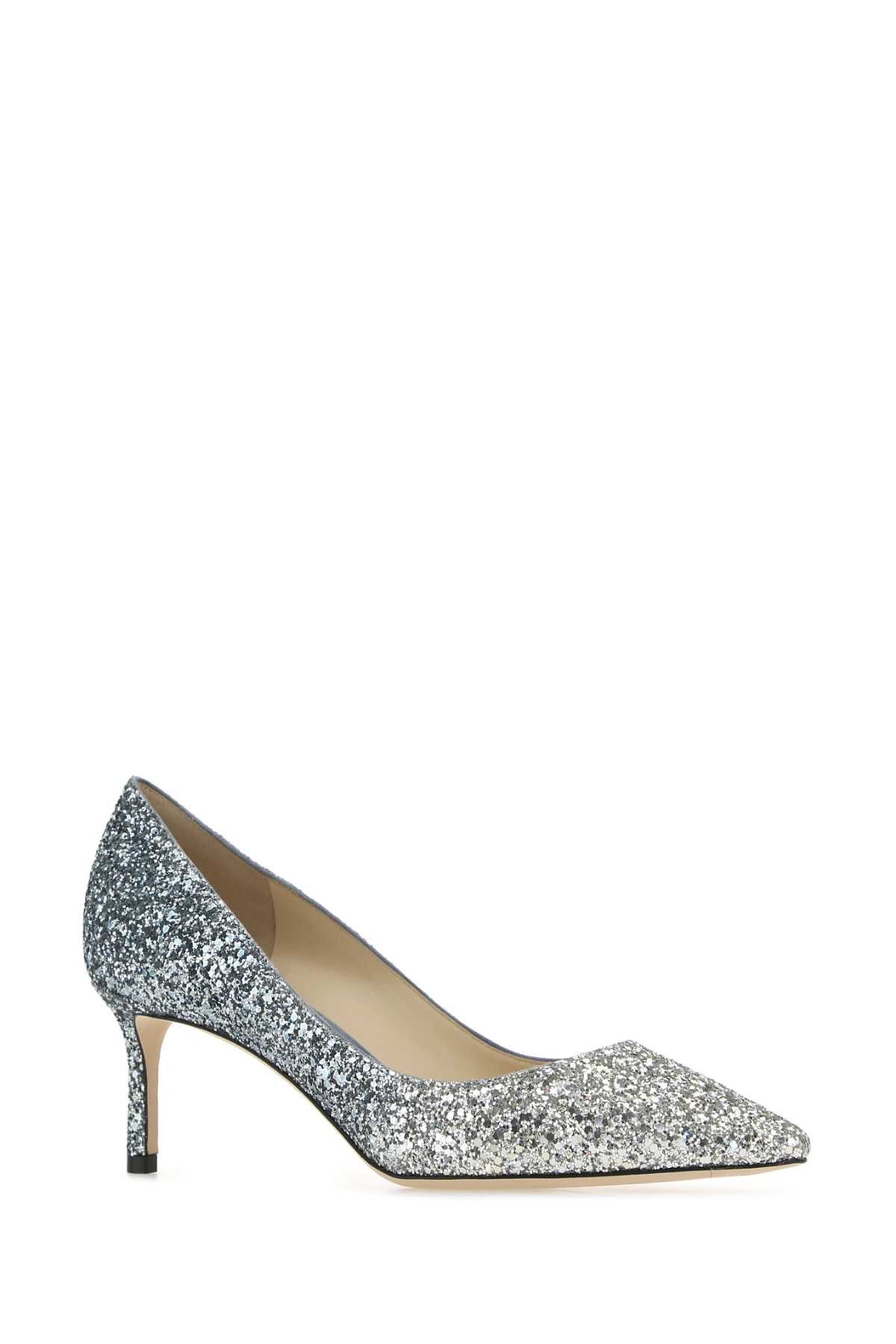 Jimmy Choo Embellished Romy 60 Pumps Size US 9.5 / IT 39.5 - 2 Thumbnail
