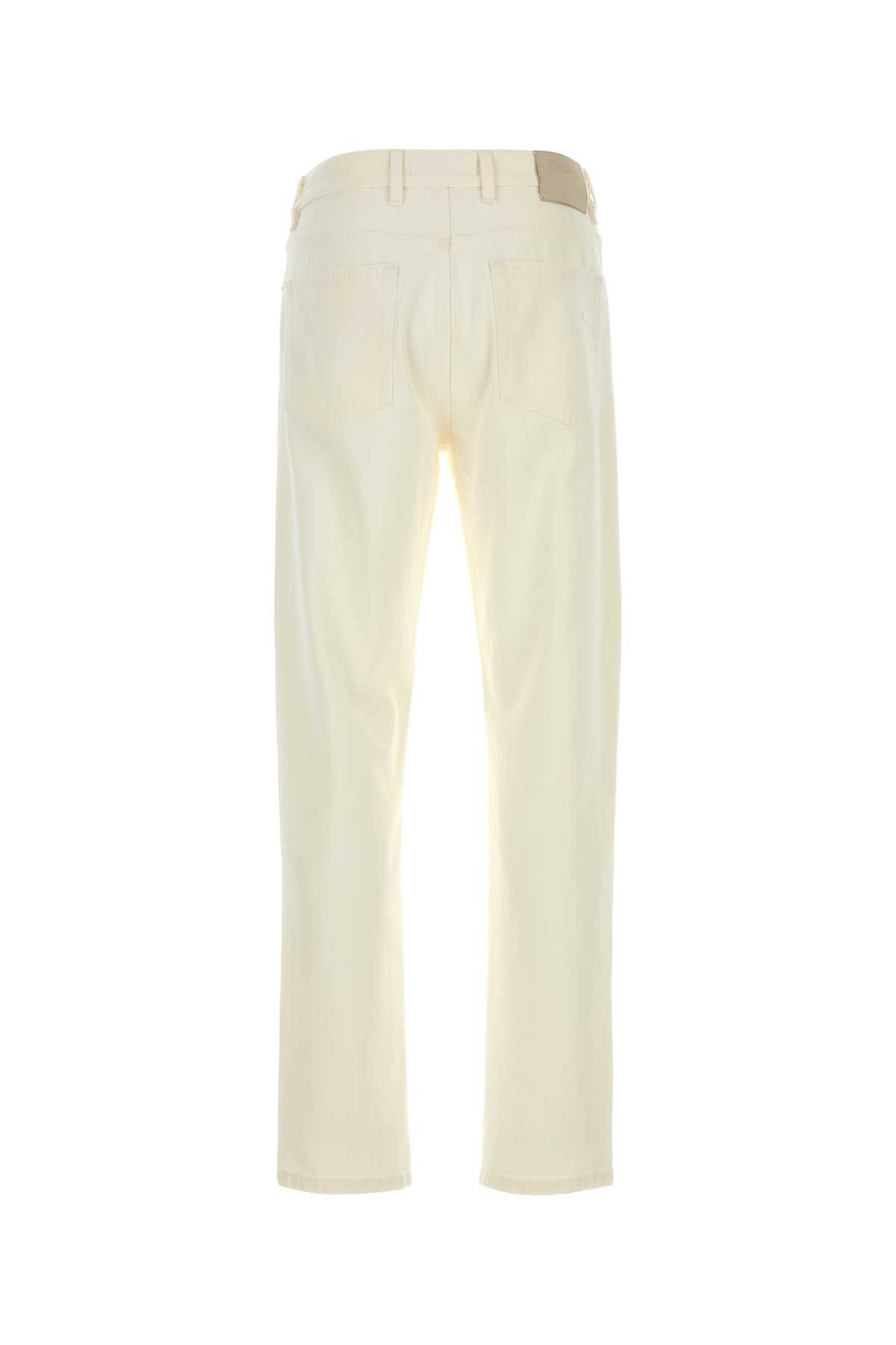 Ermenegildo Zegna White Denim Jeans Size US 33 - 2 Thumbnail