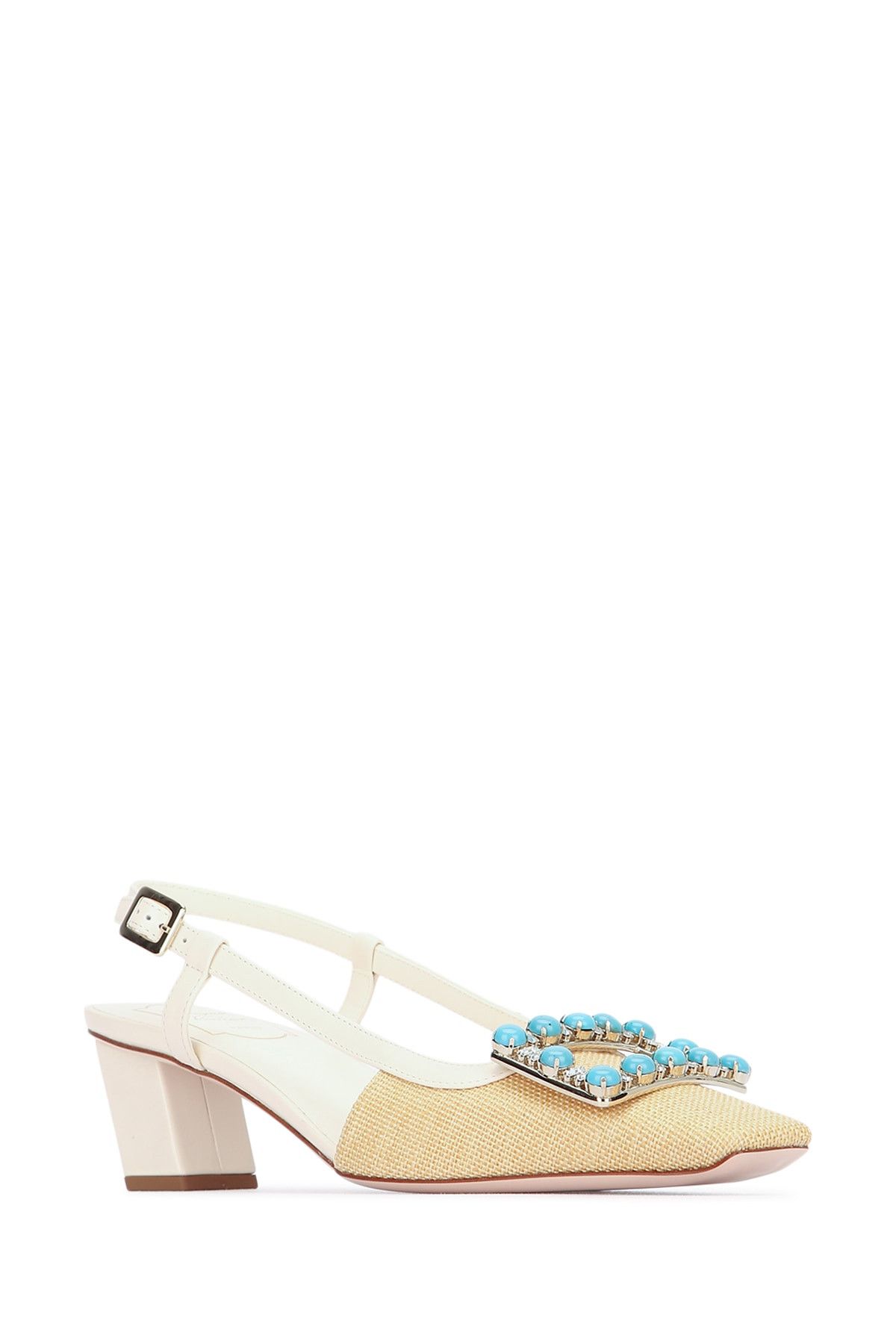 Roger Vivier Bv Pietre Dure Sling Back Dec 45 Size US 7 / IT 37 - 2 Thumbnail