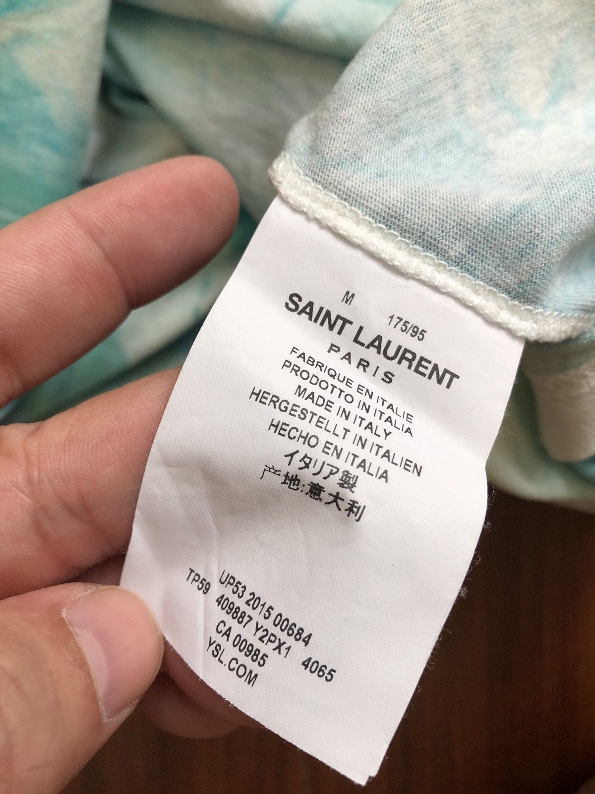 Saint Laurent Paris Saint Laurent Paris SS16 Tie Dye Shirt Size US M / EU 48-50 / 2 - 3 Thumbnail