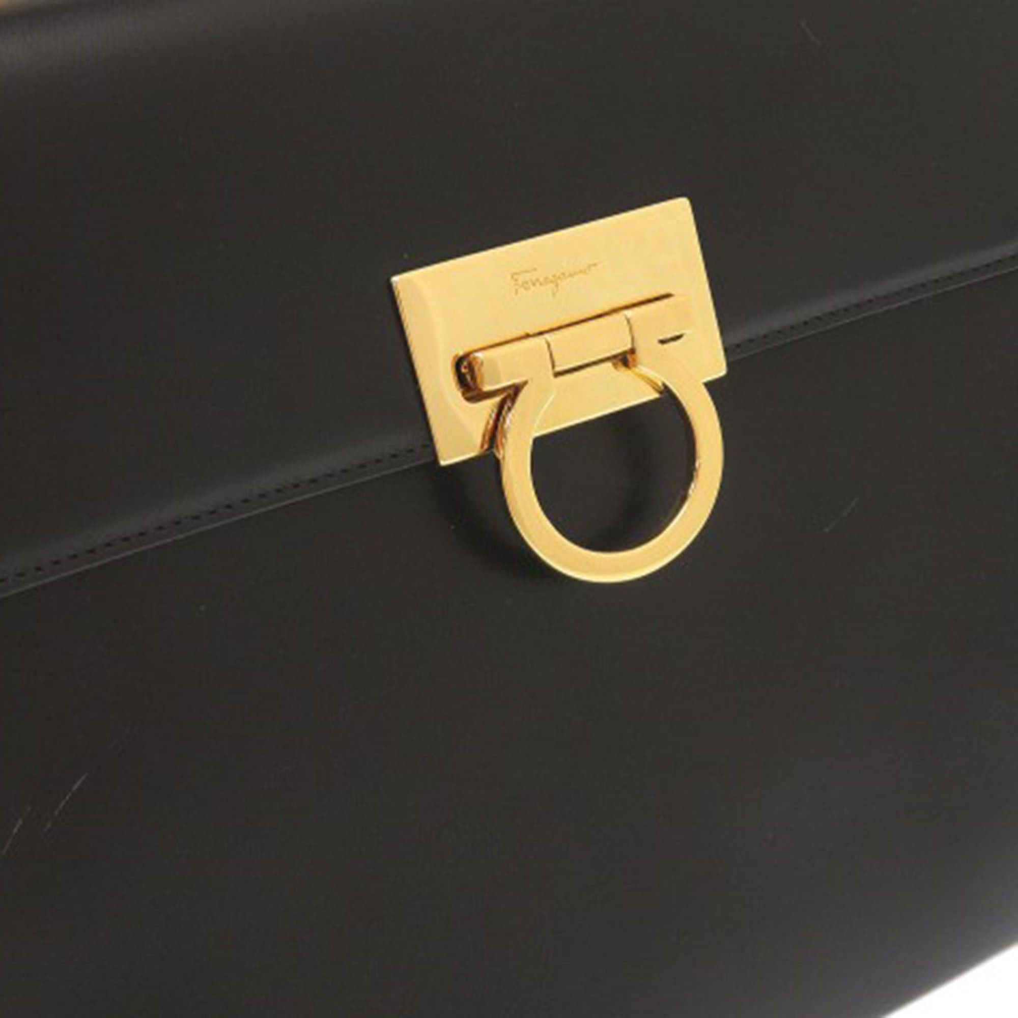 Salvatore Ferragamo Leather Gancini Top Handle Bag Size ONE SIZE - 9 Thumbnail