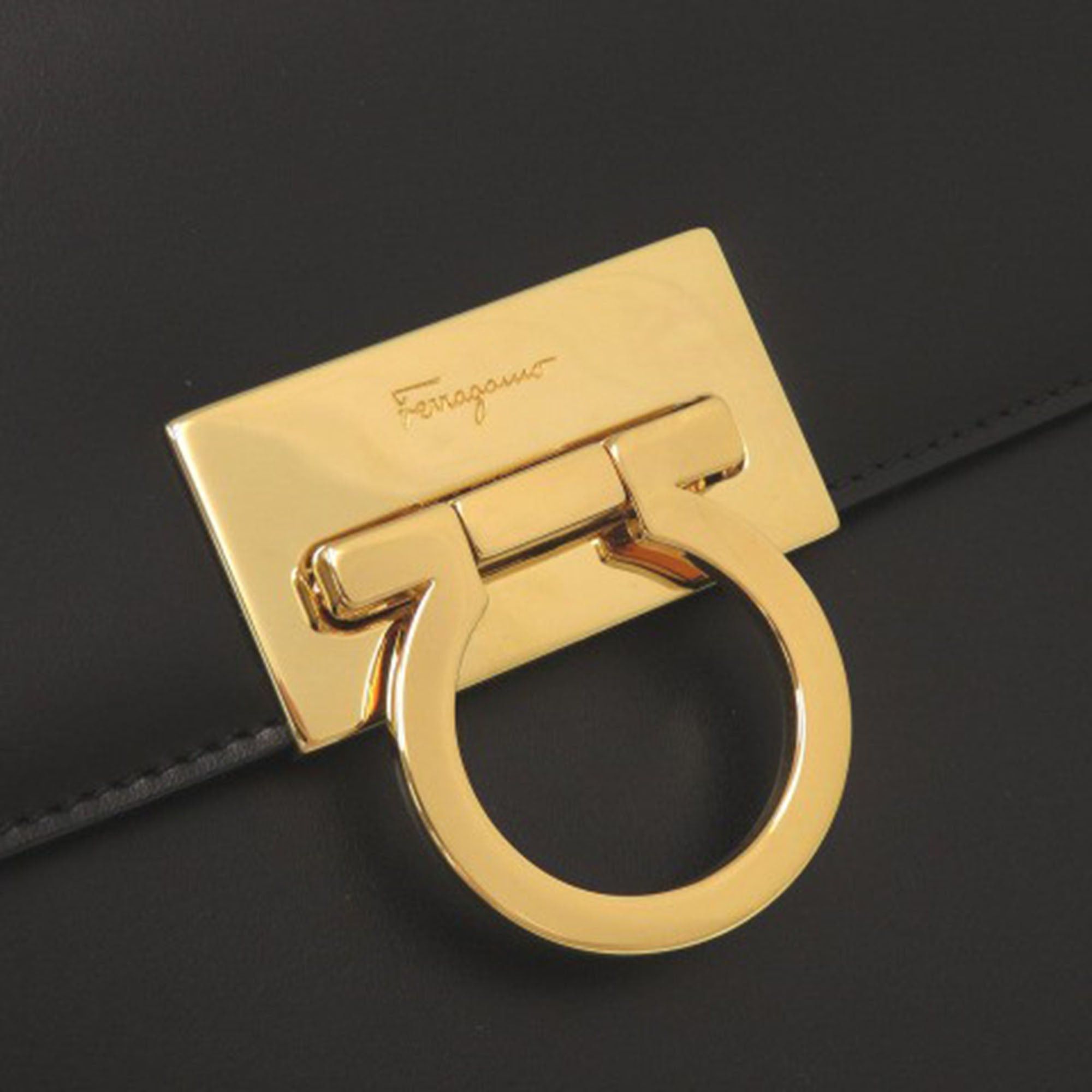Salvatore Ferragamo Leather Gancini Top Handle Bag Size ONE SIZE - 8 Thumbnail