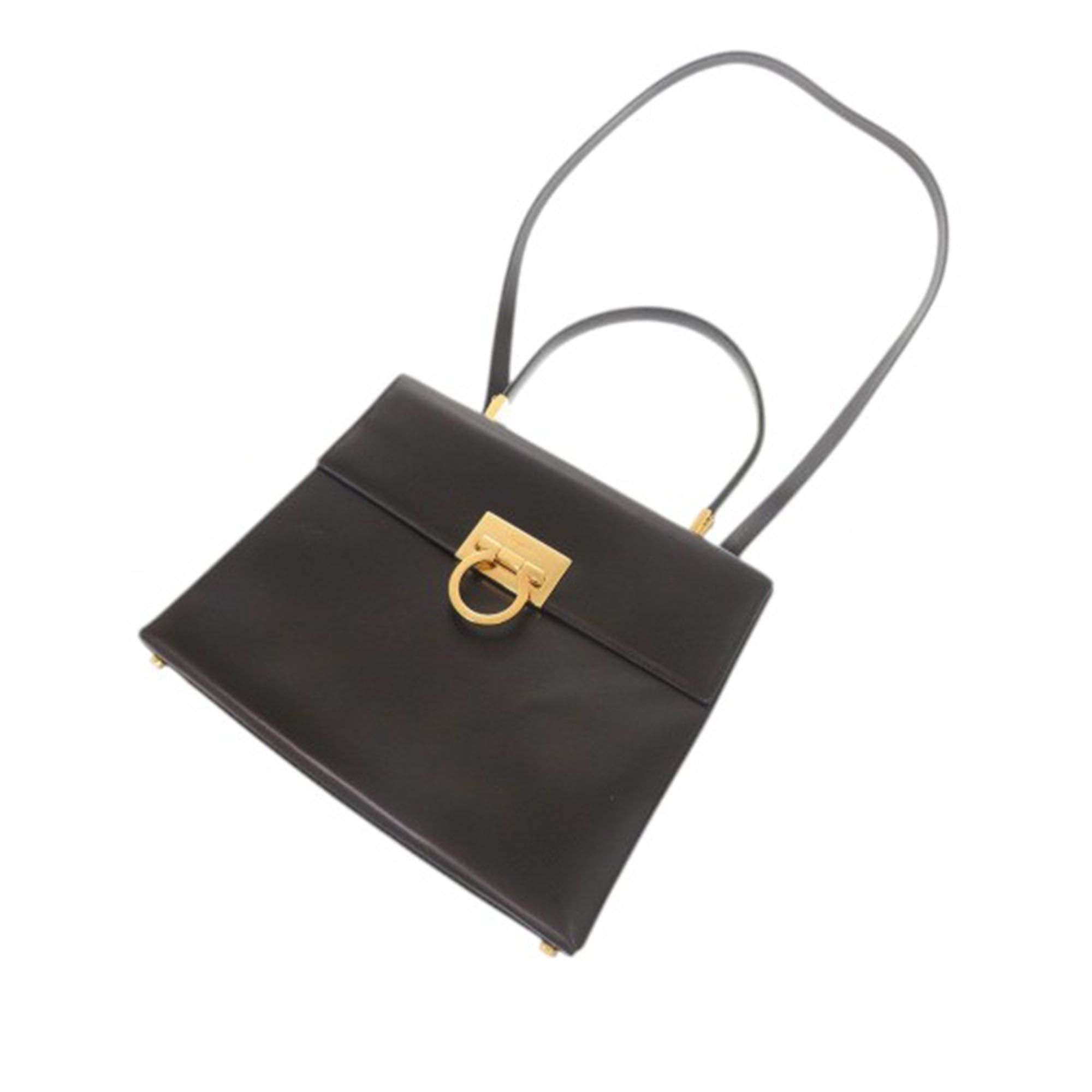 Salvatore Ferragamo Leather Gancini Top Handle Bag Size ONE SIZE - 21 Thumbnail