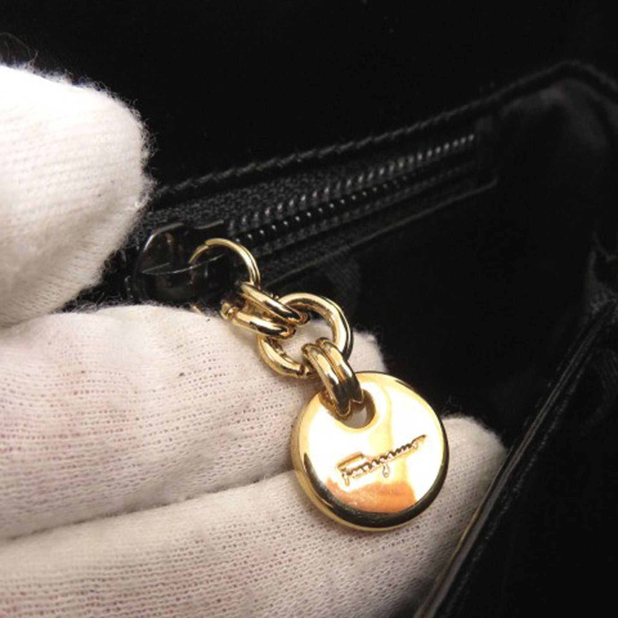 Salvatore Ferragamo Leather Gancini Top Handle Bag Size ONE SIZE - 7 Thumbnail