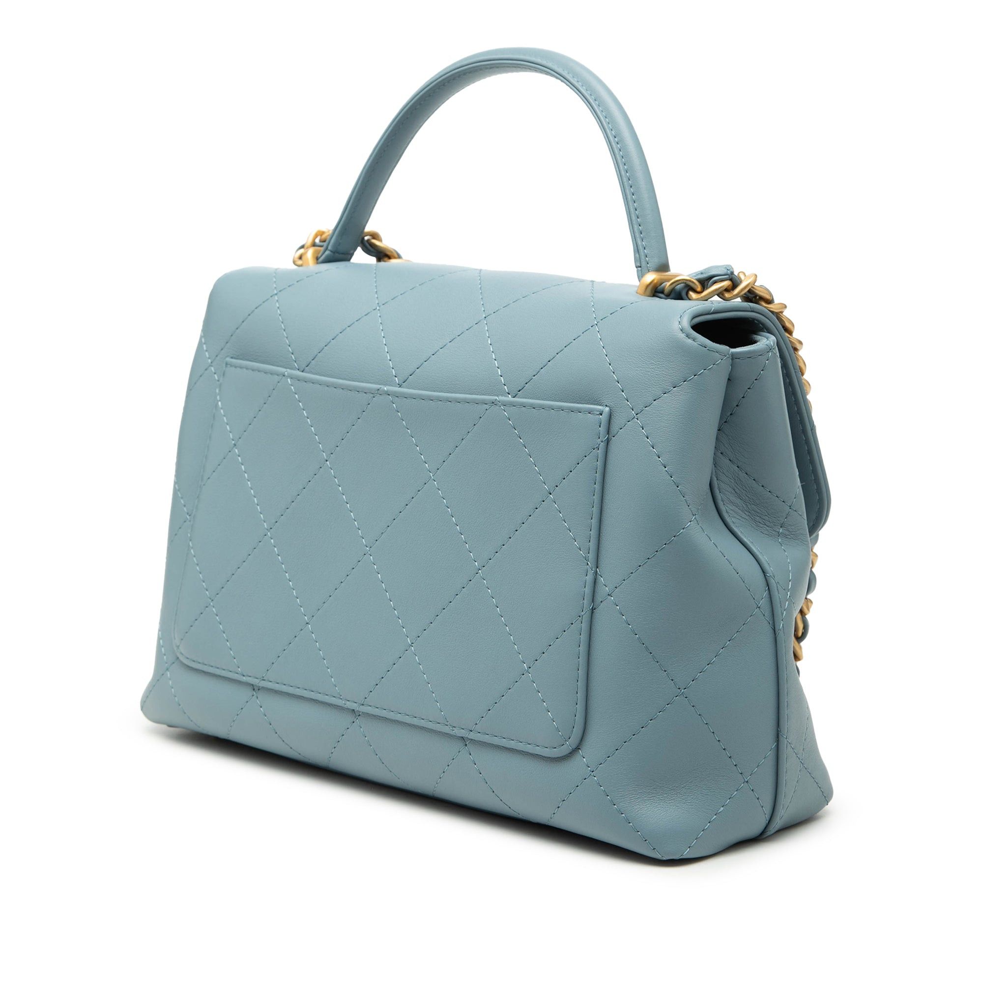 Chanel CC Quilted Lambskin Top Handle Flap Size ONE SIZE - 2 Thumbnail