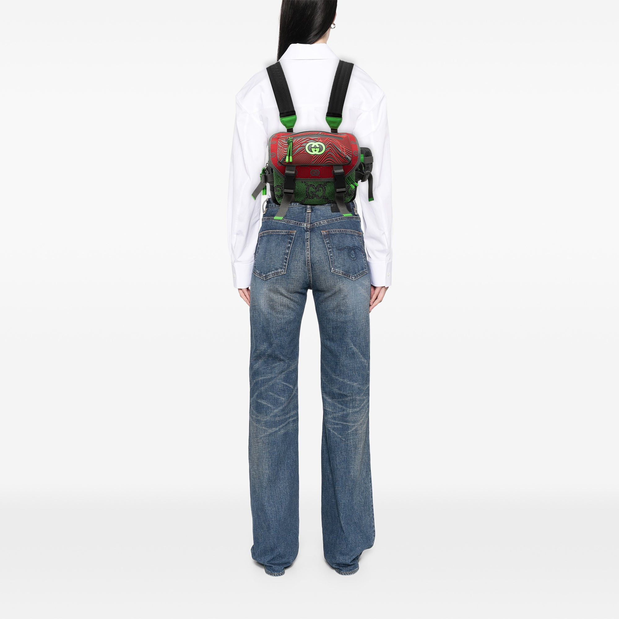 Gucci Small GG Nylon Backpack Size ONE SIZE - 8 Thumbnail
