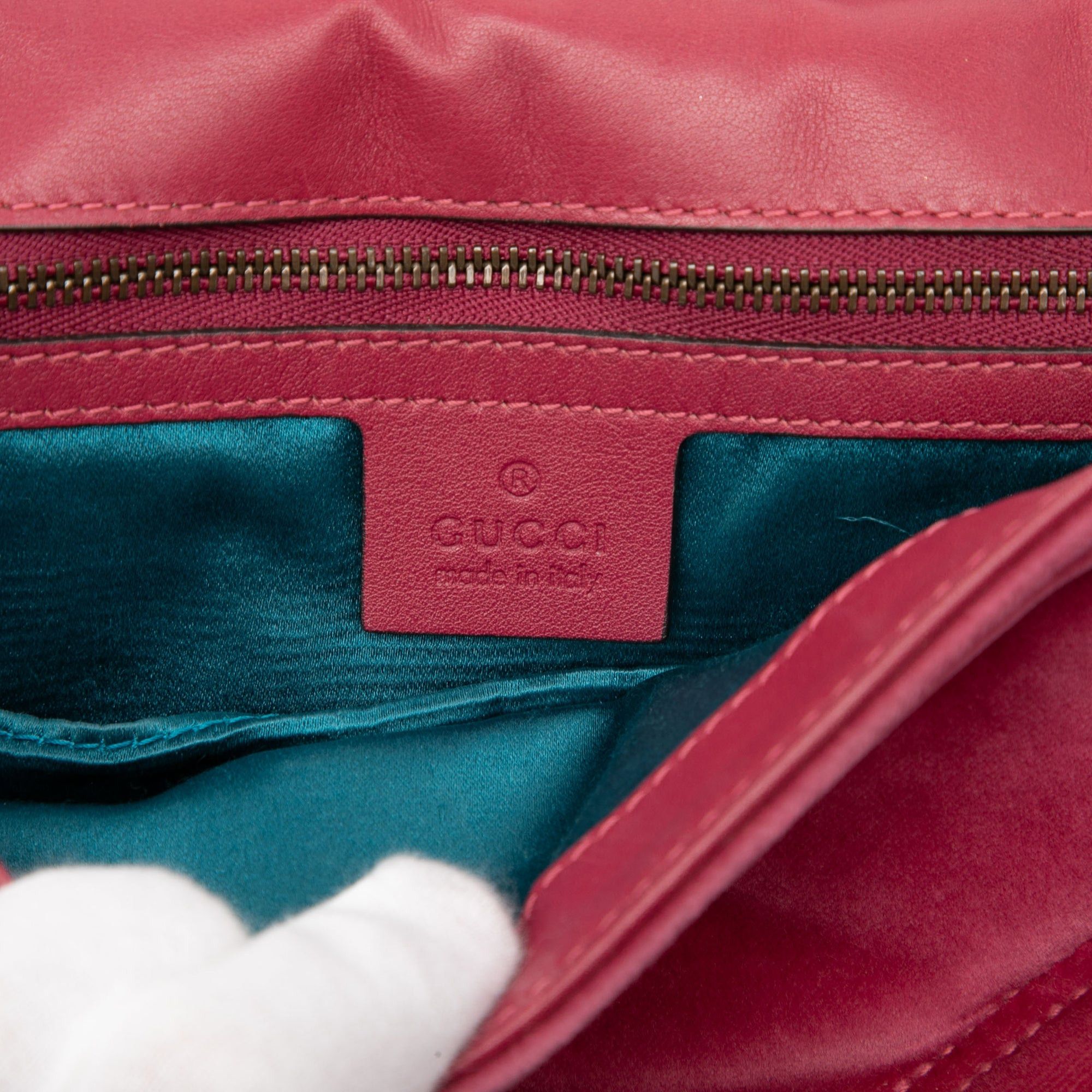 Gucci Large GG Marmont Matelasse Velvet Embroidered Blind For Love Shoulder Bag Size ONE SIZE - 5 Thumbnail