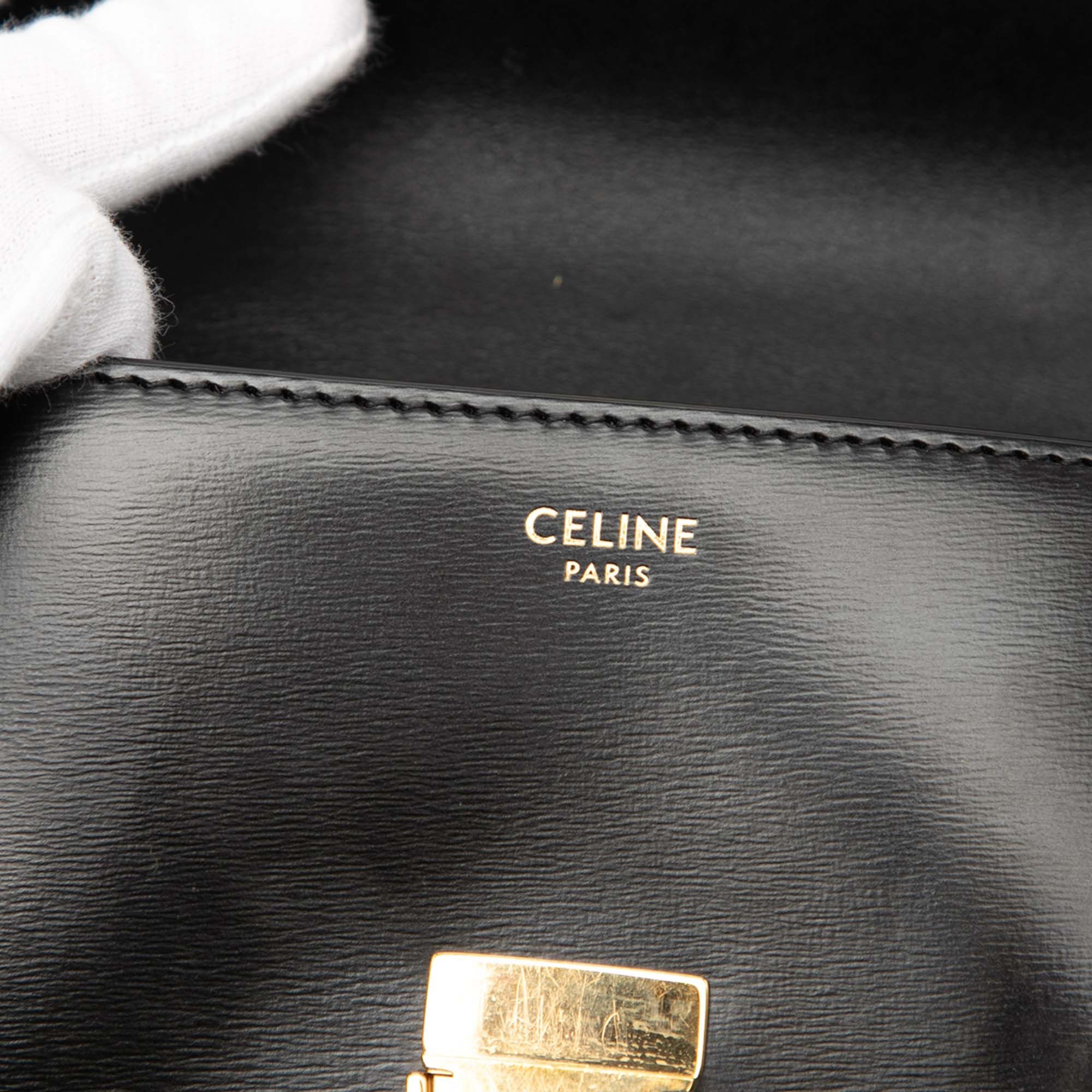 Celine Shiny Calfskin Claude Chain Shoulder Bag Size ONE SIZE - 5 Thumbnail