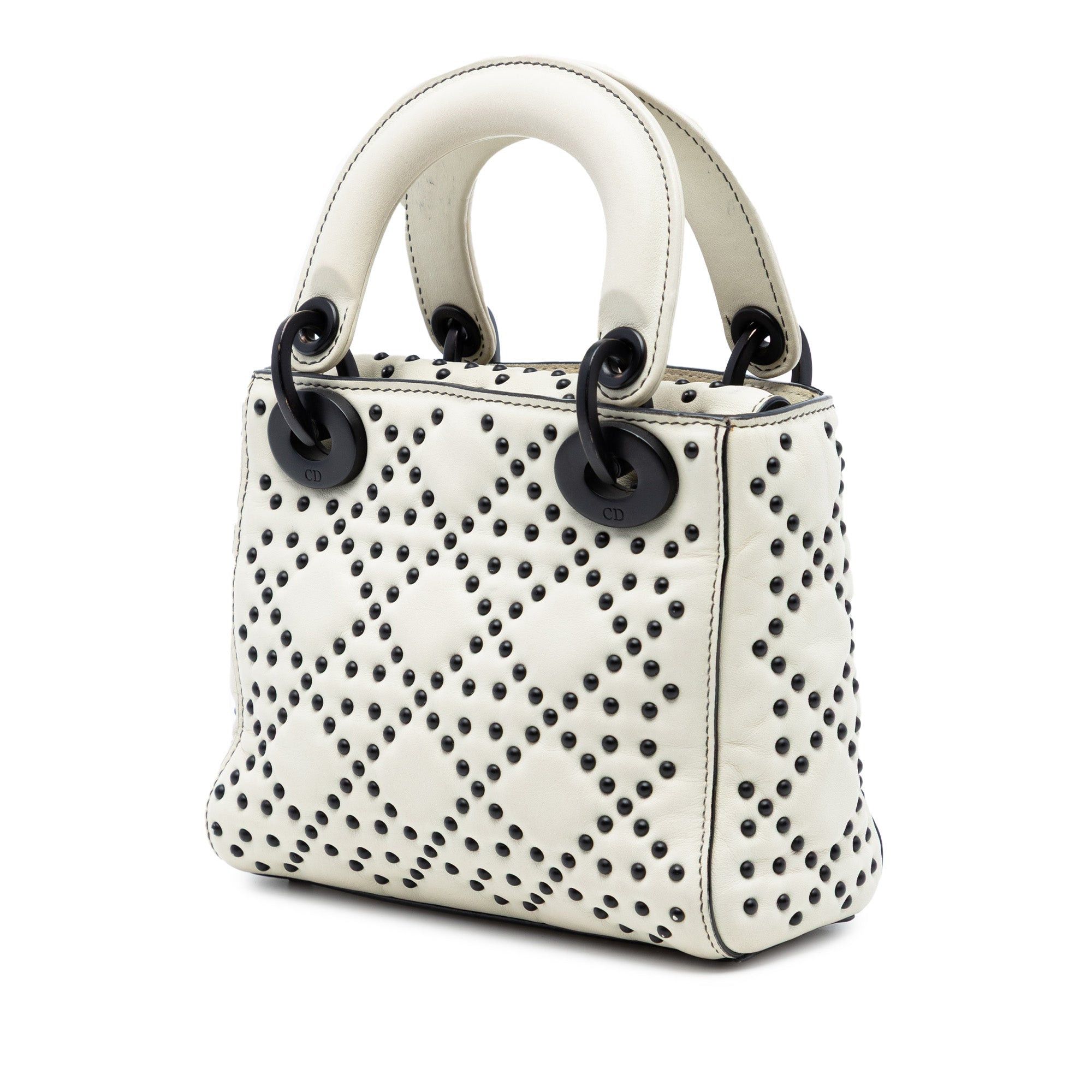 Dior Mini Lambskin Cannage Studded Supple Lady Dior Size ONE SIZE - 2 Thumbnail