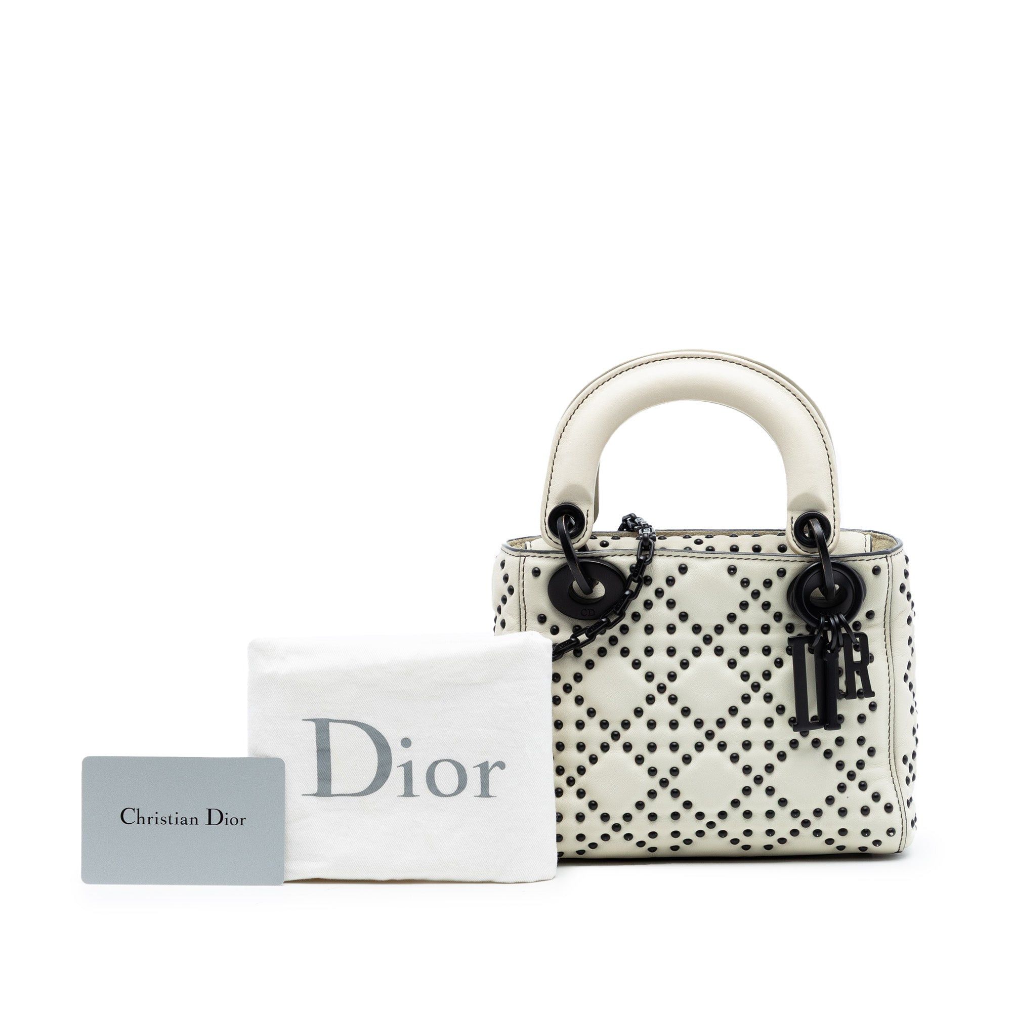 Dior Mini Lambskin Cannage Studded Supple Lady Dior Size ONE SIZE - 8 Thumbnail