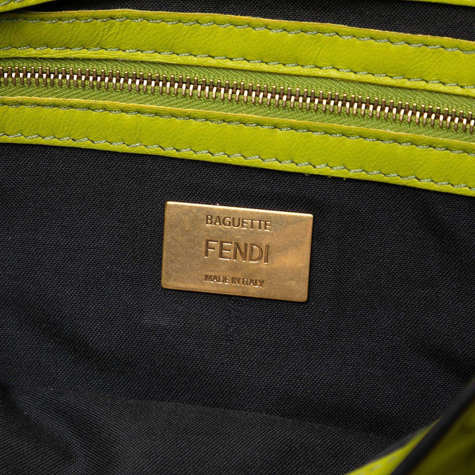 Fendi Zucca Embossed Leather Baguette Satchel Size ONE SIZE - 5 Thumbnail