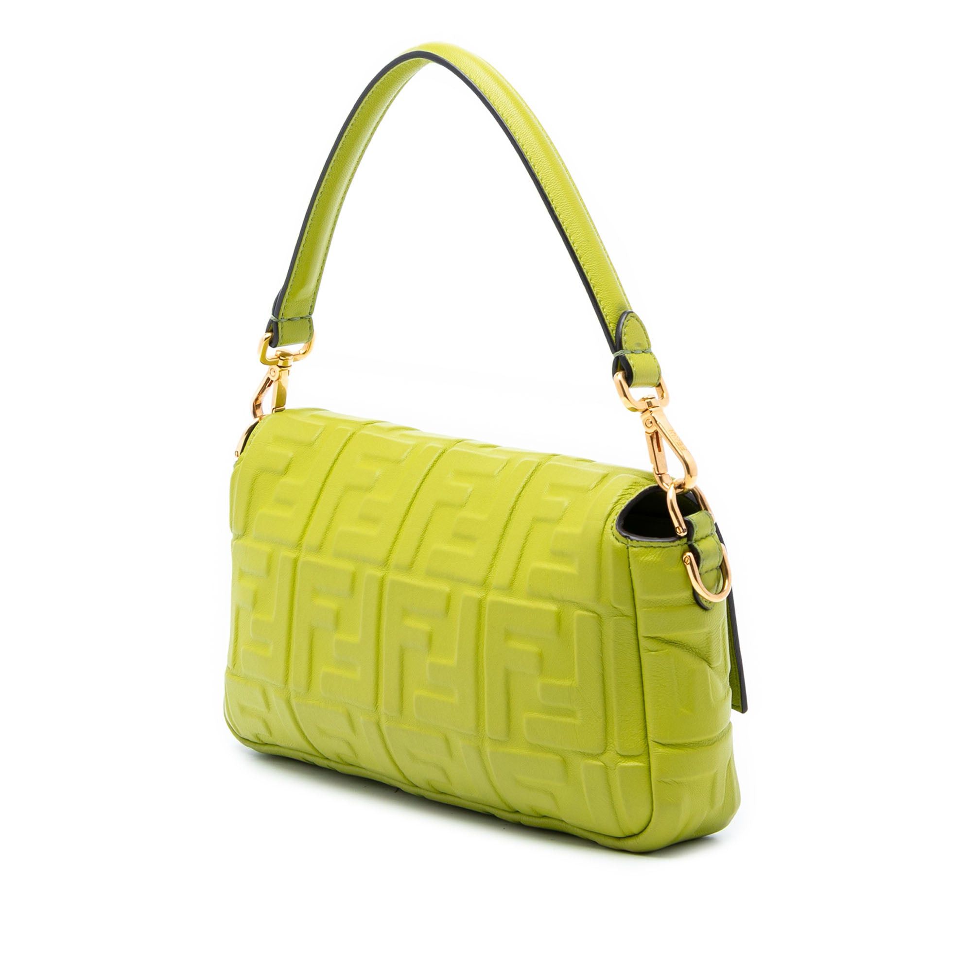 Fendi Zucca Embossed Leather Baguette Satchel Size ONE SIZE - 2 Thumbnail