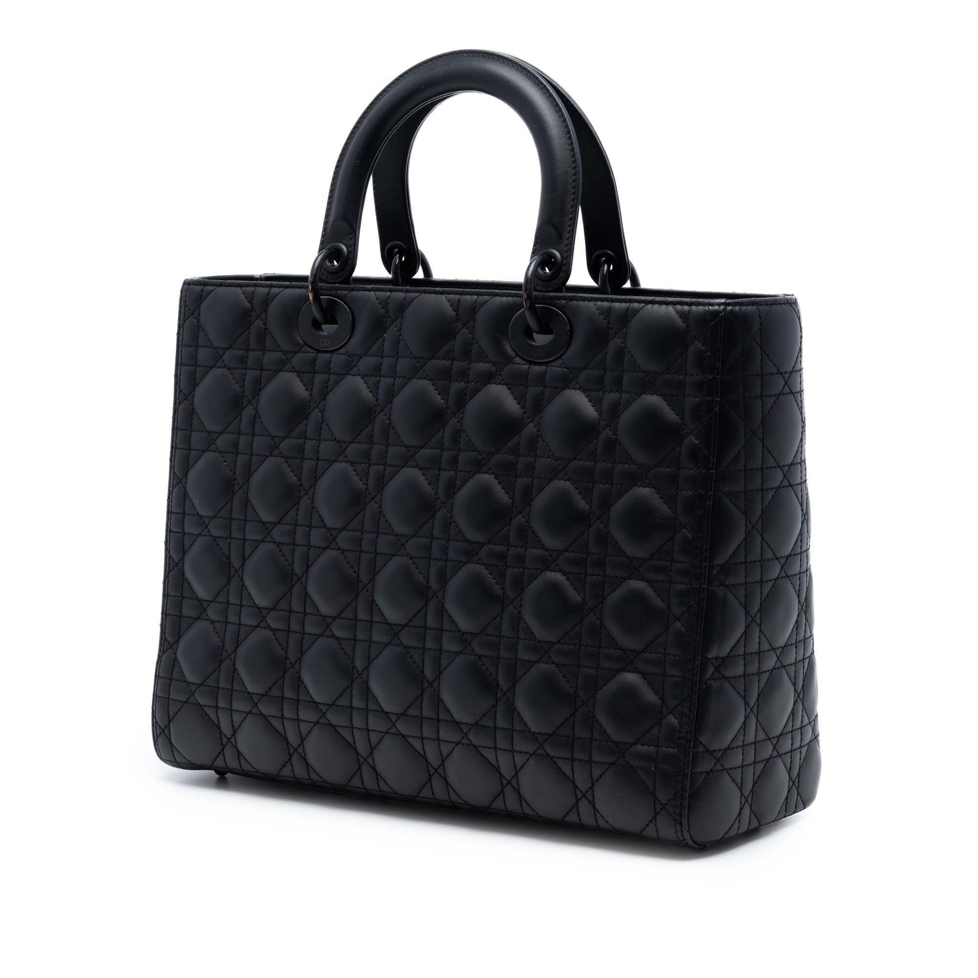 Dior Large Ultra Matte Calfskin Cannage Lady Dior Size ONE SIZE - 2 Thumbnail