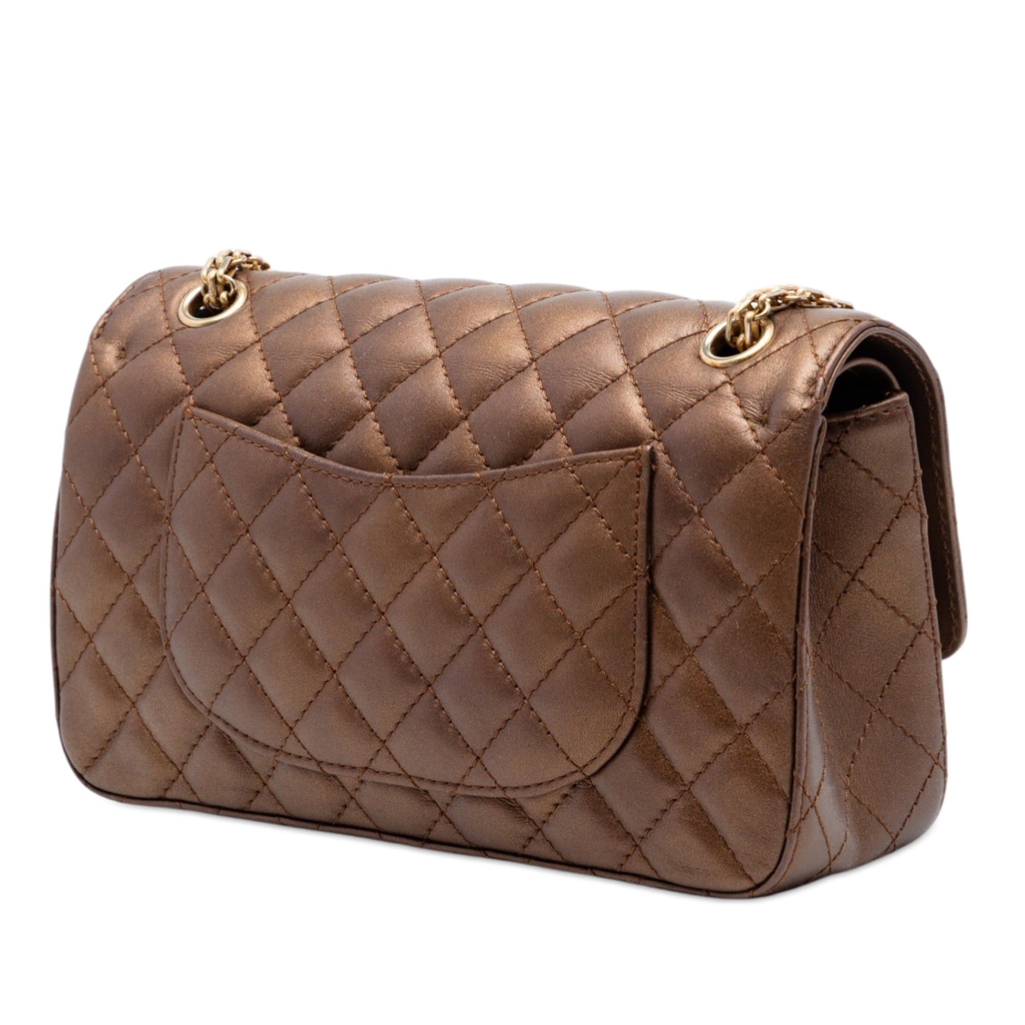 Chanel Quilted Metallic Calfskin Reissue 2.55 Double Flap 225 Size ONE SIZE - 2 Thumbnail