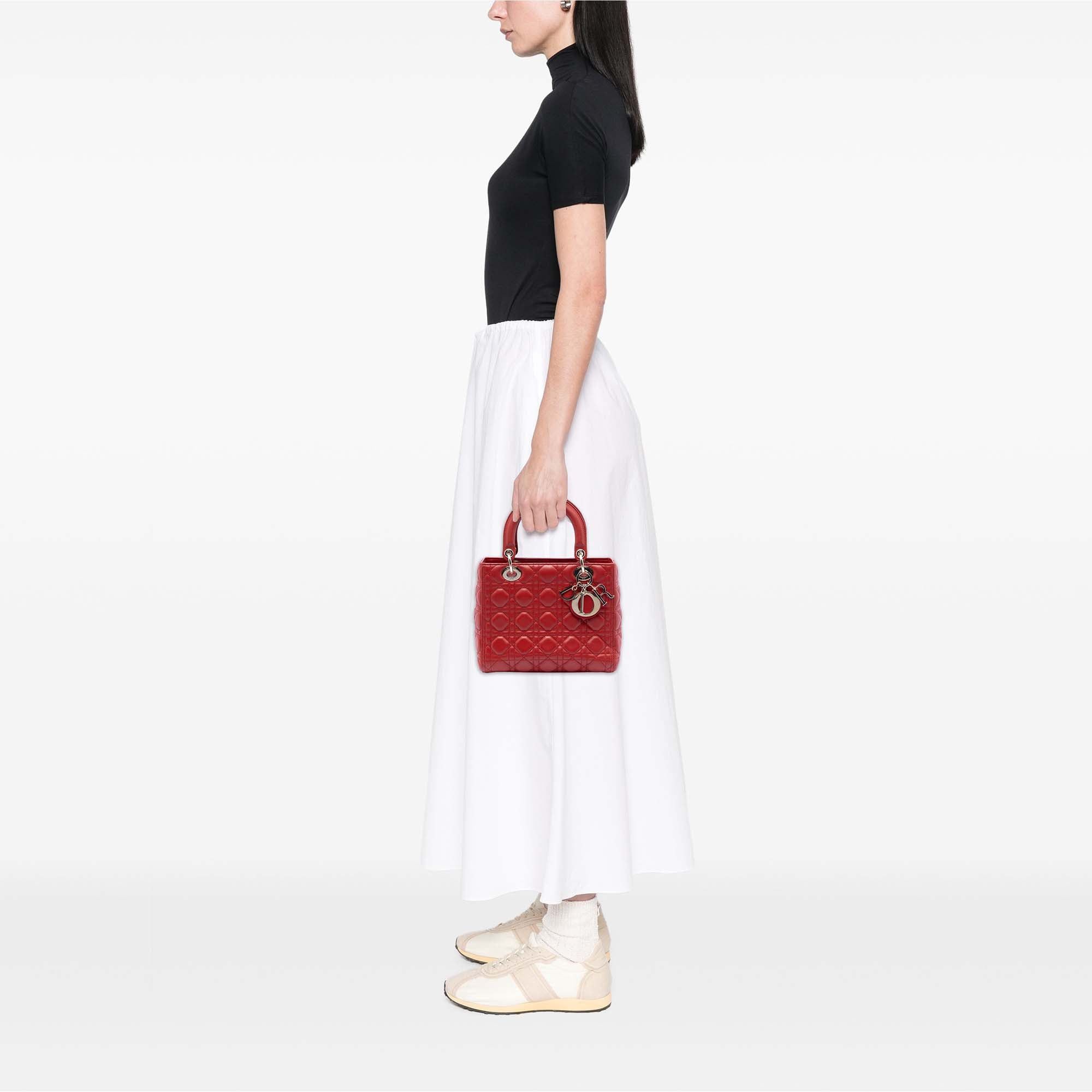 Dior Medium Lambskin Cannage Lady Dior Size ONE SIZE - 7 Thumbnail