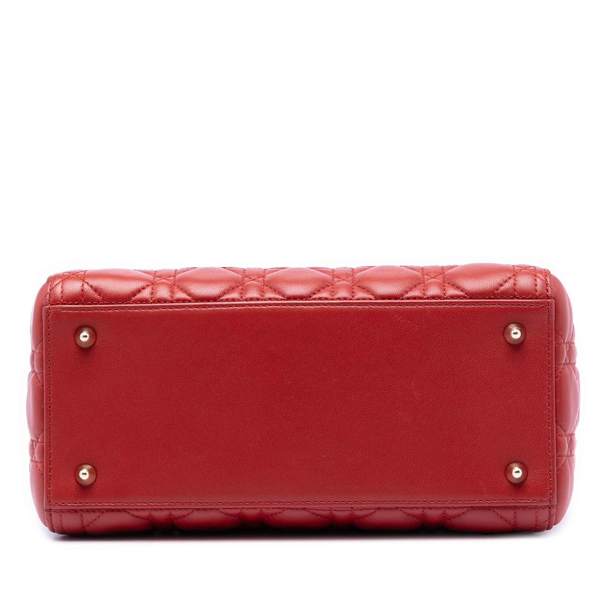 Dior Medium Lambskin Cannage Lady Dior Size ONE SIZE - 3 Thumbnail