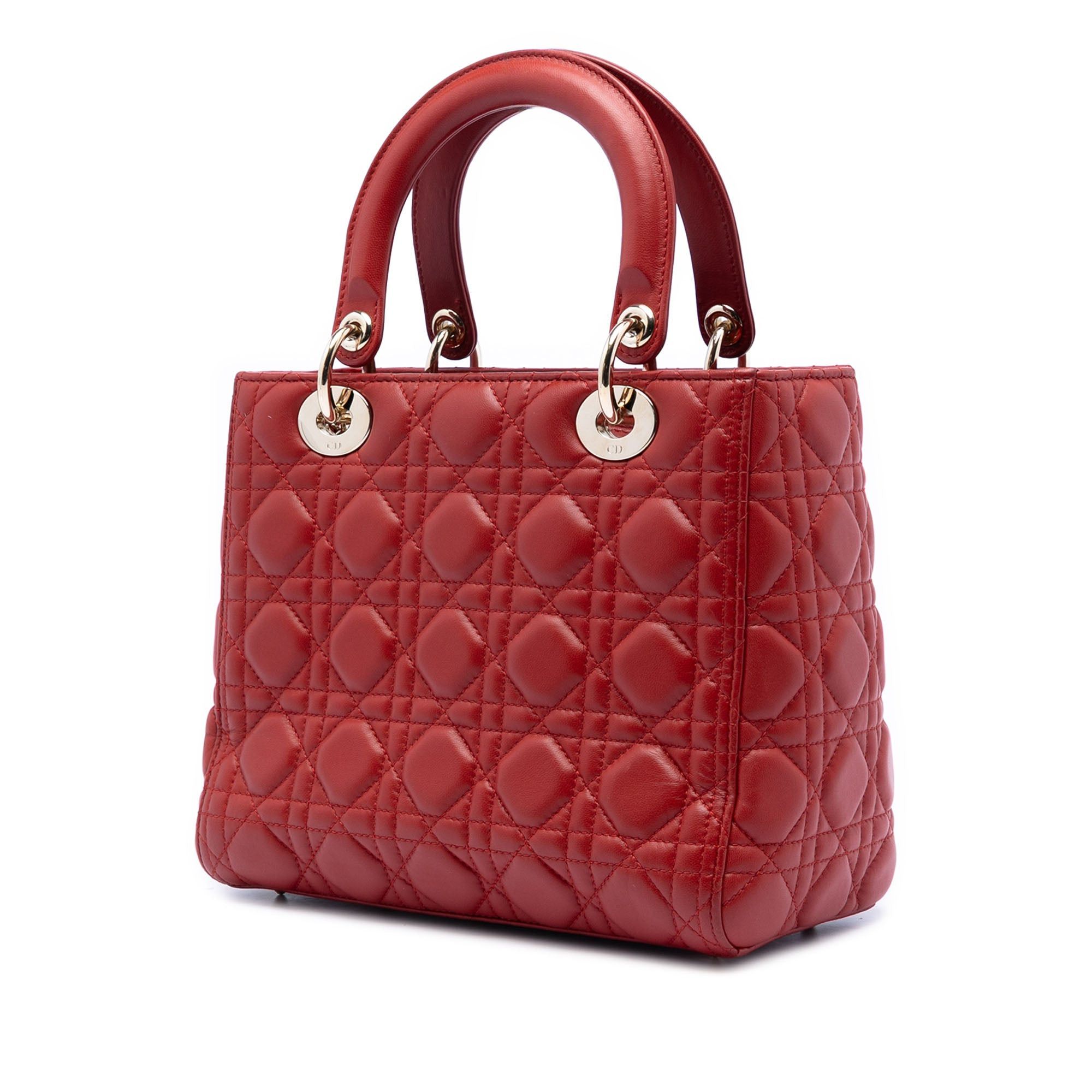 Dior Medium Lambskin Cannage Lady Dior Size ONE SIZE - 2 Thumbnail