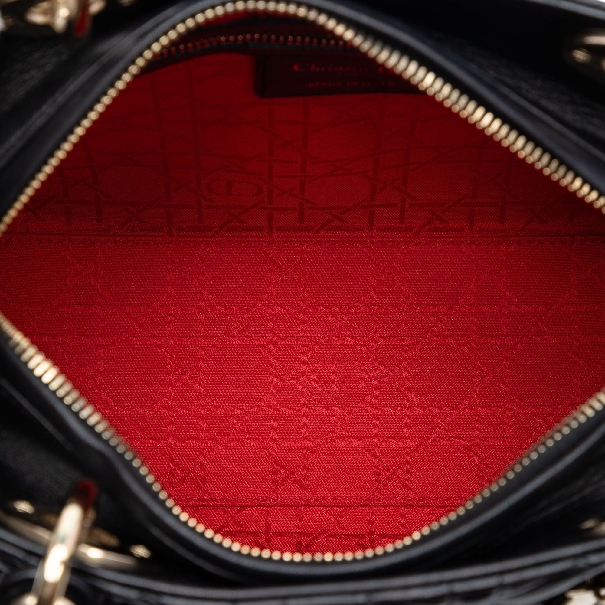 Dior Medium Lambskin Cannage Lady Dior Size ONE SIZE - 4 Thumbnail