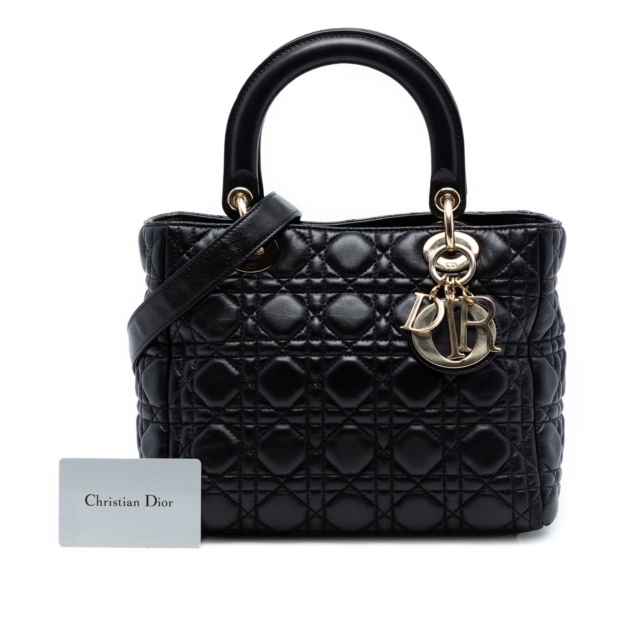 Dior Medium Lambskin Cannage Lady Dior Size ONE SIZE - 8 Thumbnail