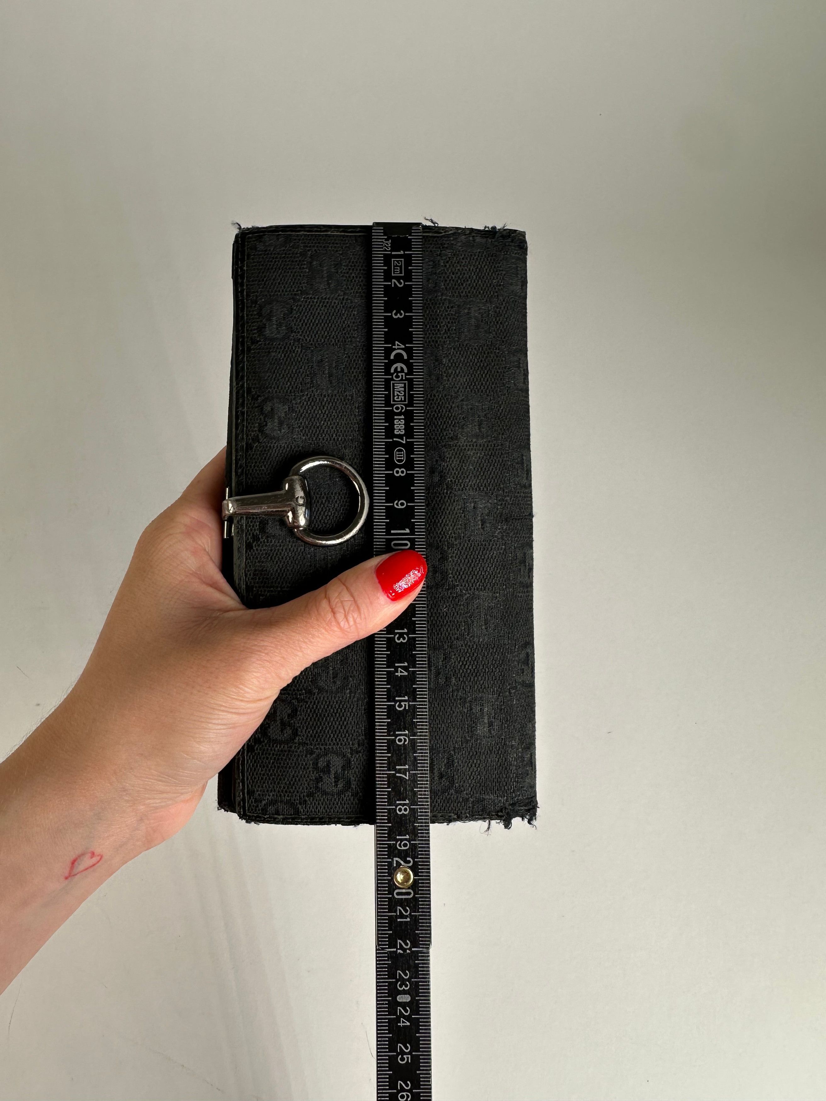 Gucci Vintage Monogram Horsebit Long Wallet Black Size ONE SIZE - 9 Thumbnail