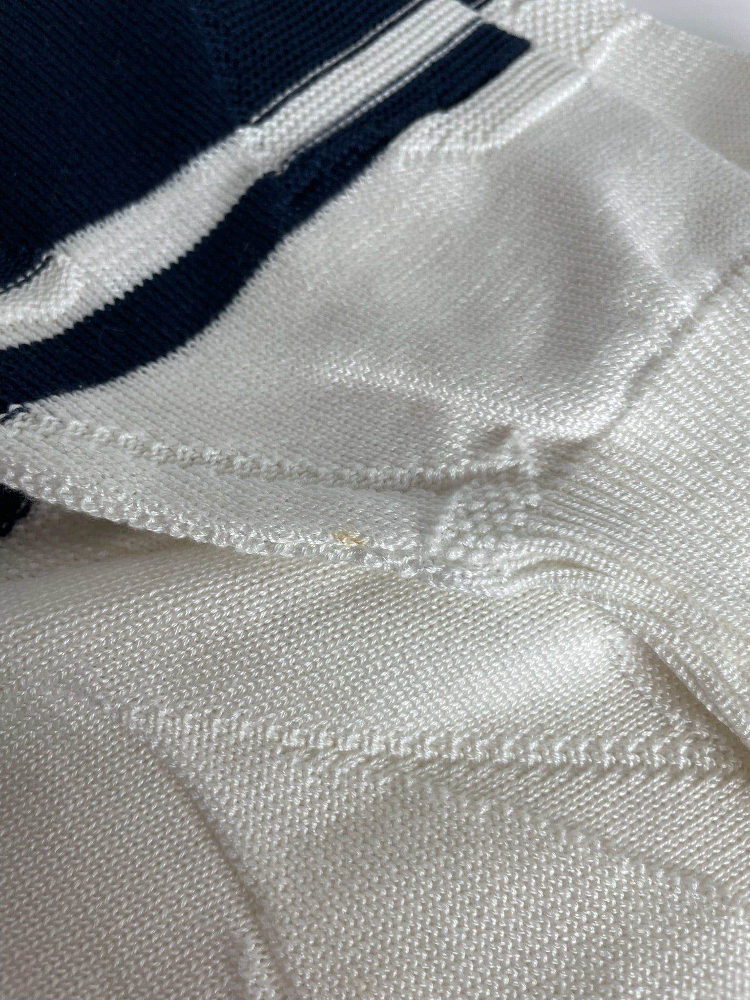 Dior Vintage Crewneck Sweater White Navy L Size L / US 10 / IT 46 - 10 Thumbnail